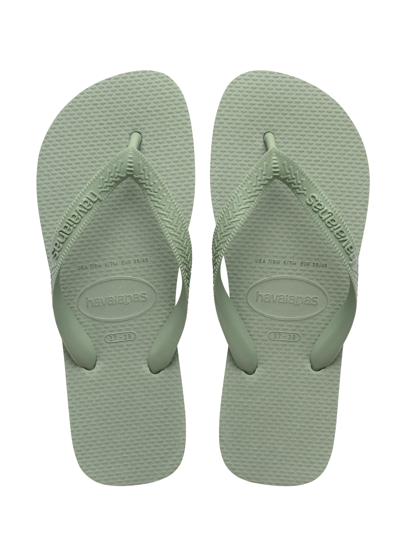 Slim flip flops HAVAIANAS Green