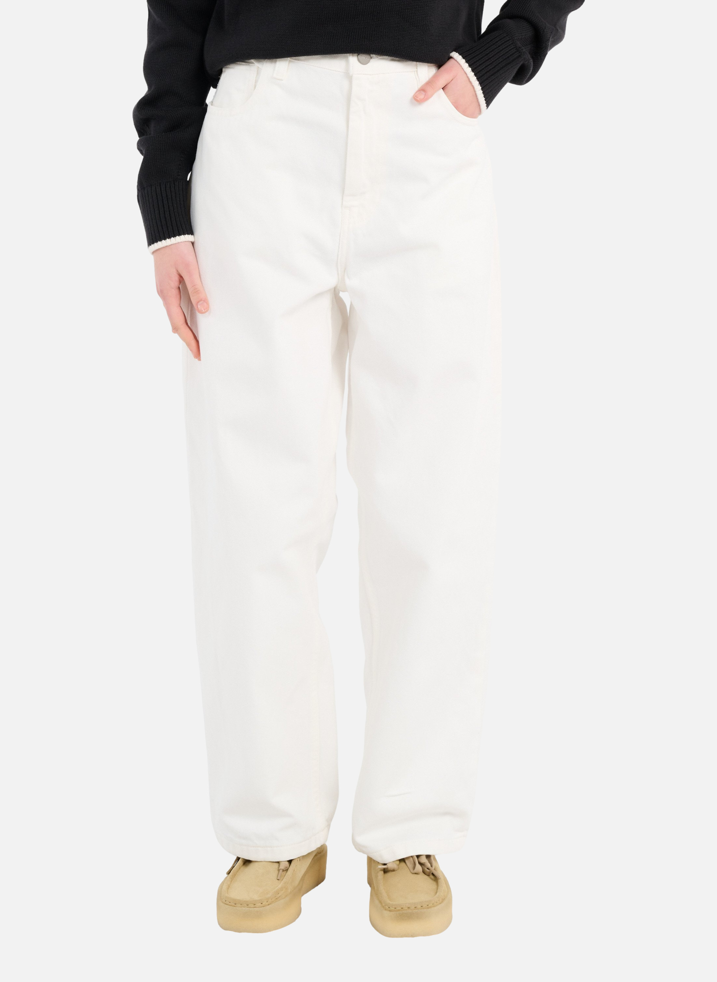Jean ample w' brandon pant CARHARTT WIP Blanc