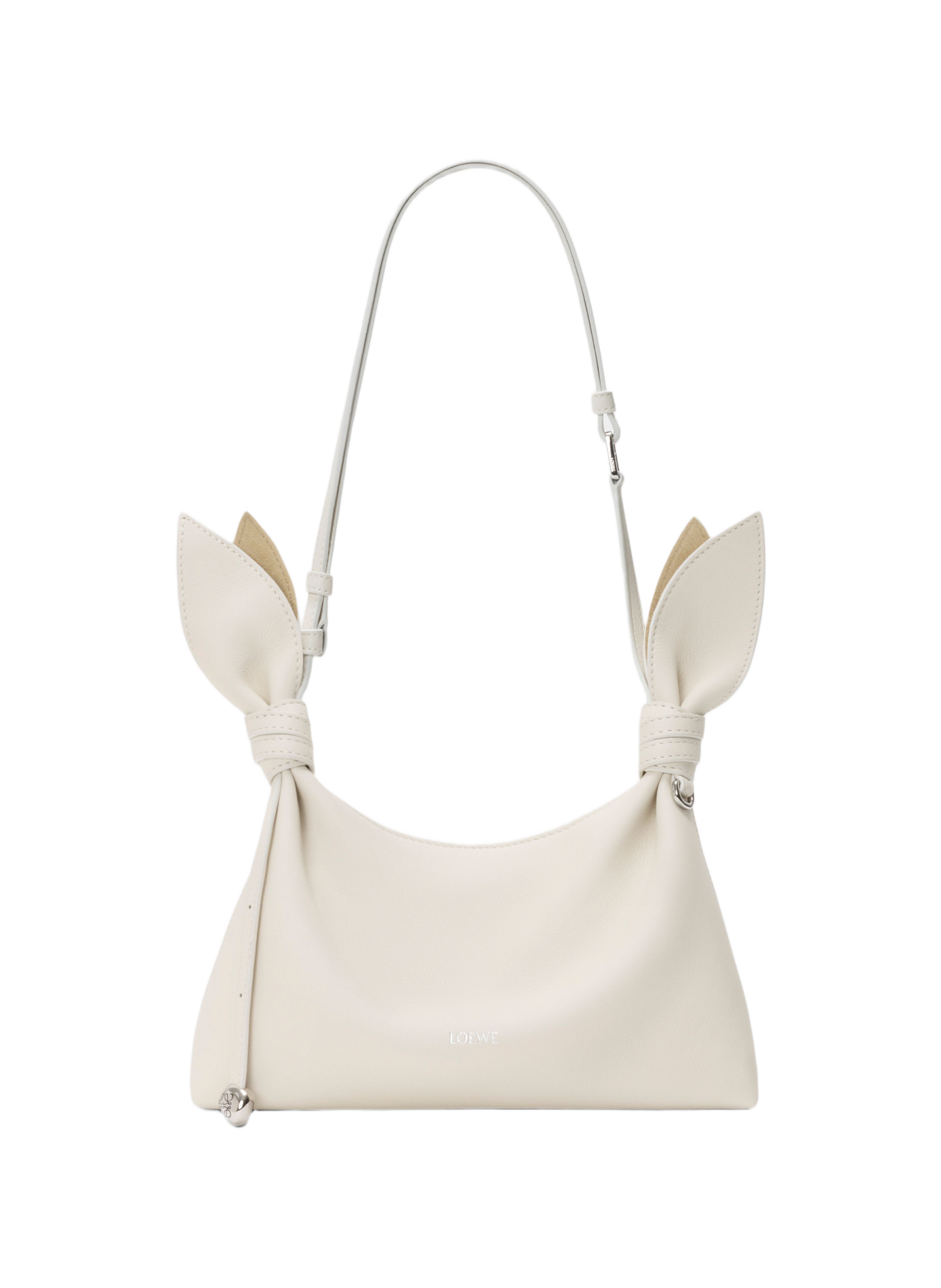 Scarf leather shoulder bag LOEWE White