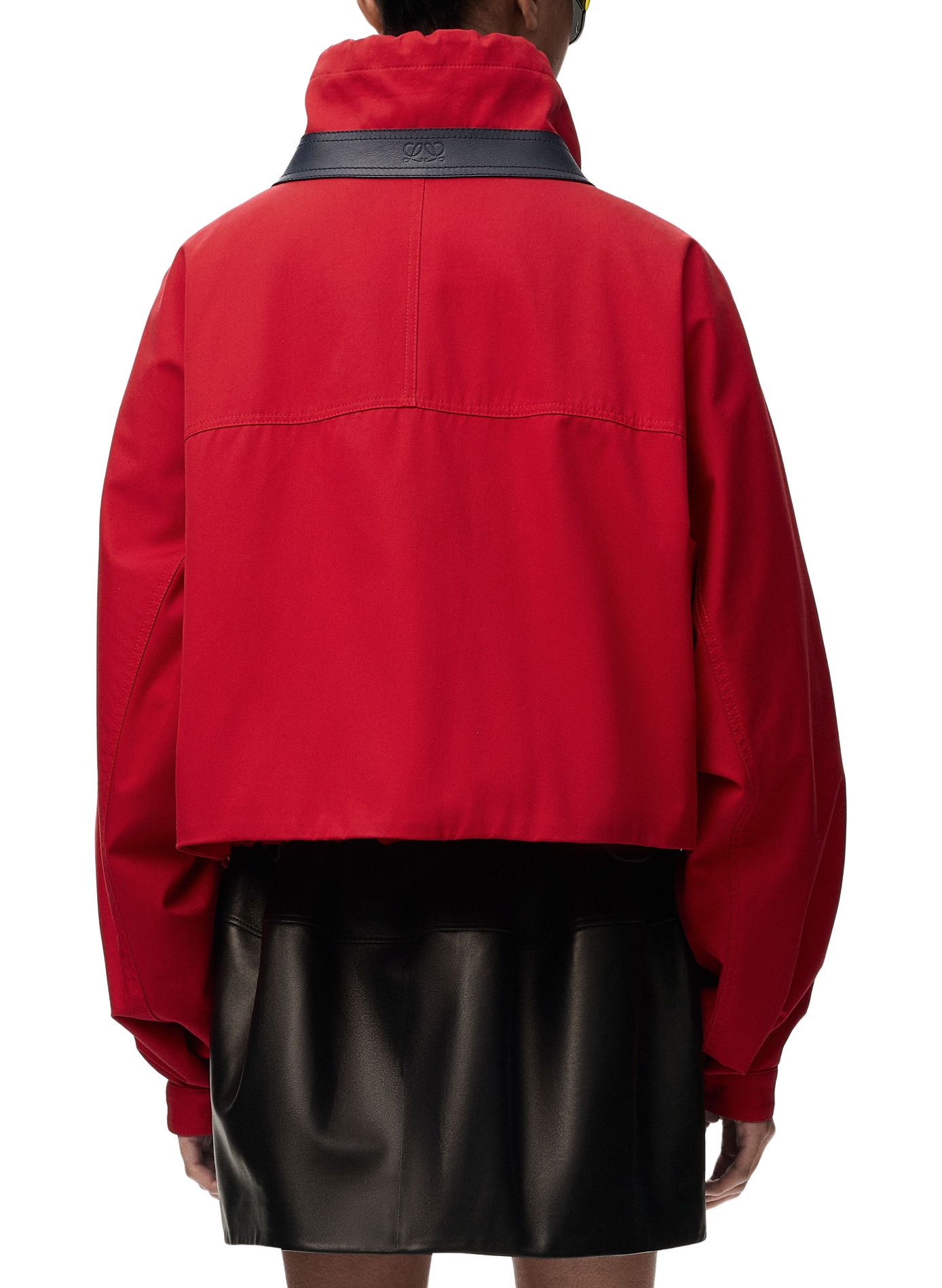Kapuzenjacke aus Baumwolle und Seide LOEWE Rot