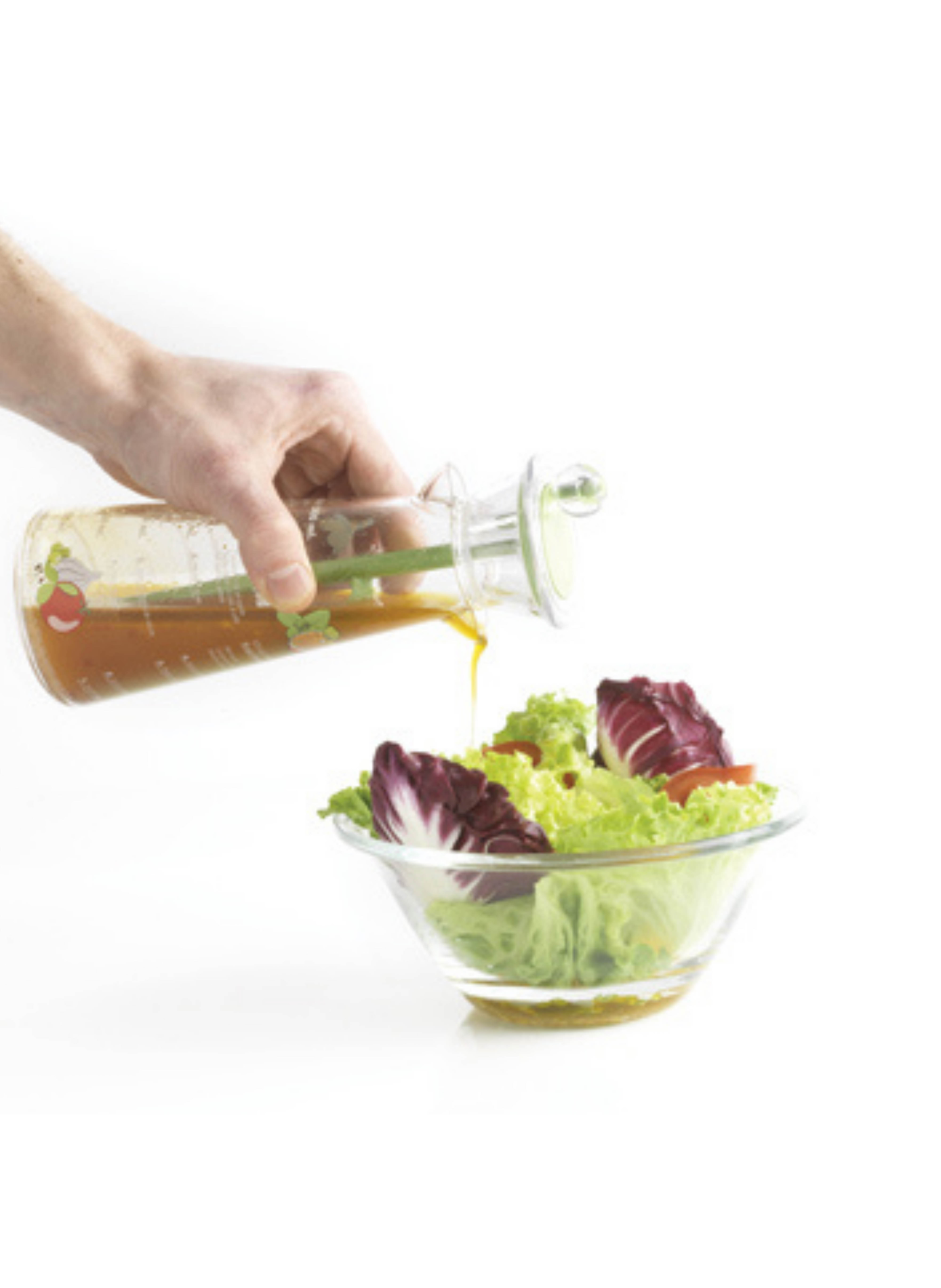 Graduated salad dressing mixer MASTRAD Transparent