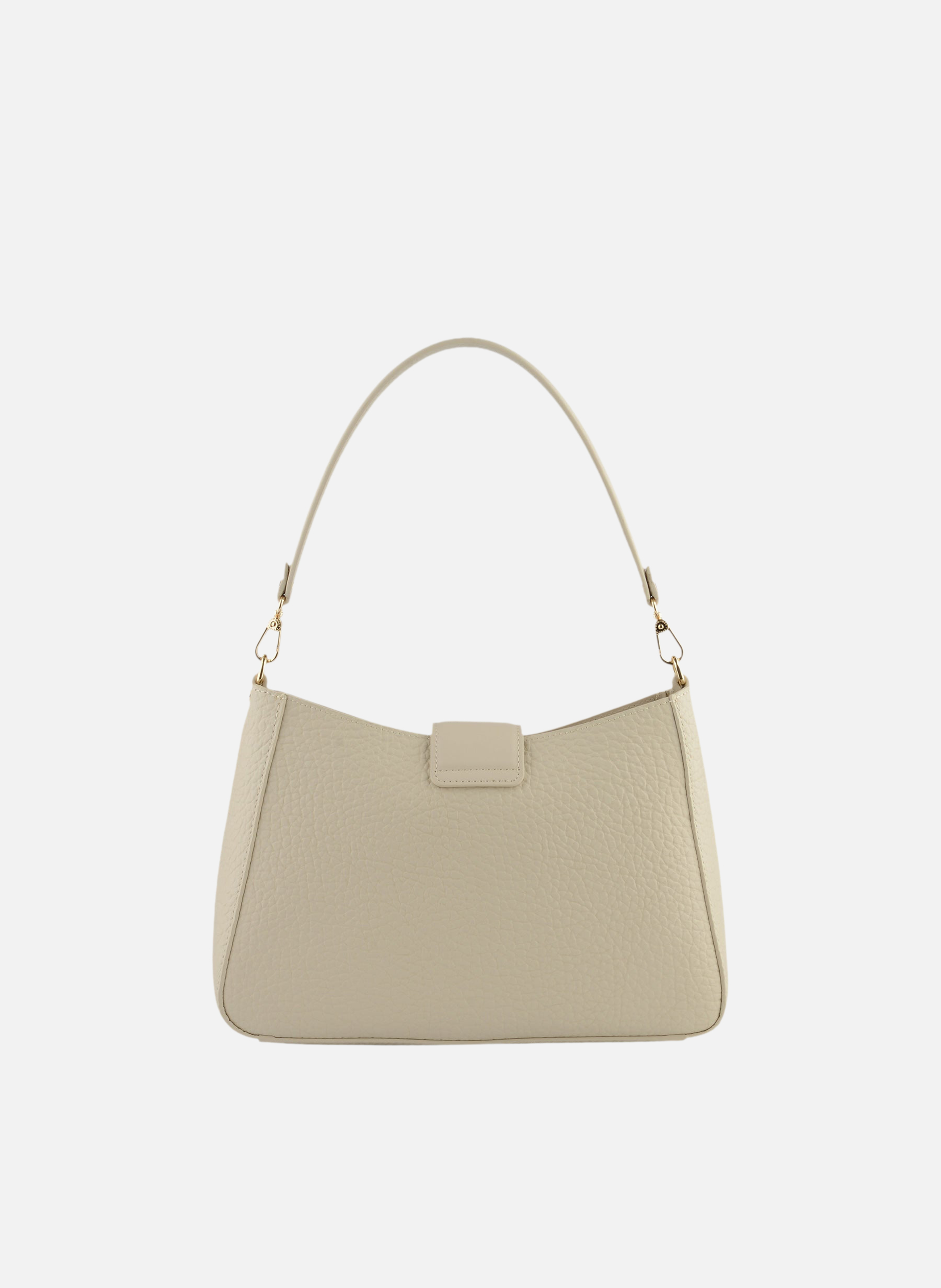 Fleuves | sac porté épaule gm en cuir de vachette | Beige POURCHET Femme
