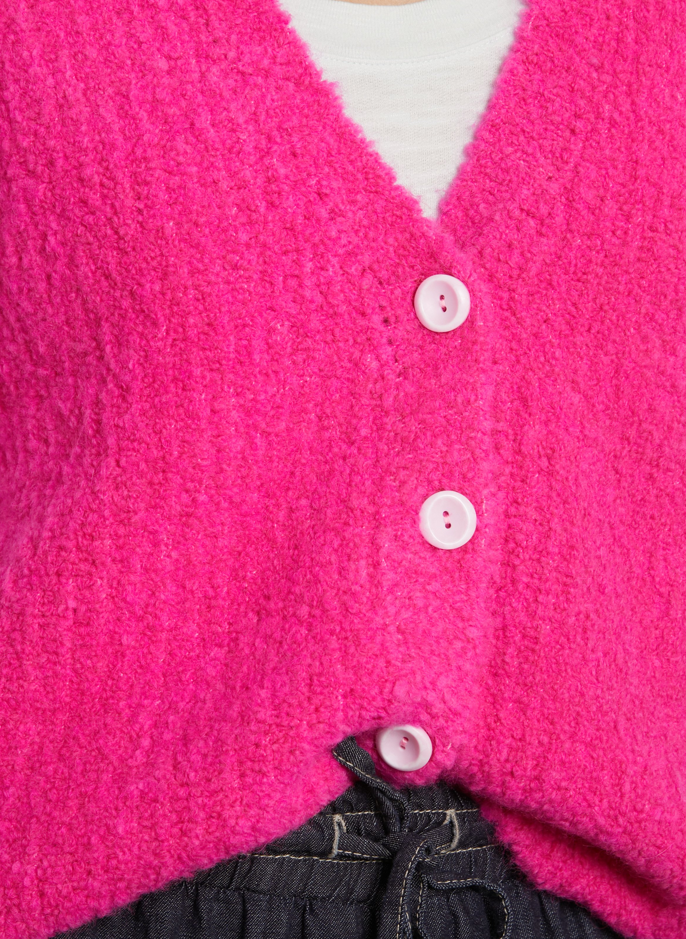 Gilet oversize en laine mélangée zolly AMERICAN VINTAGE Rose