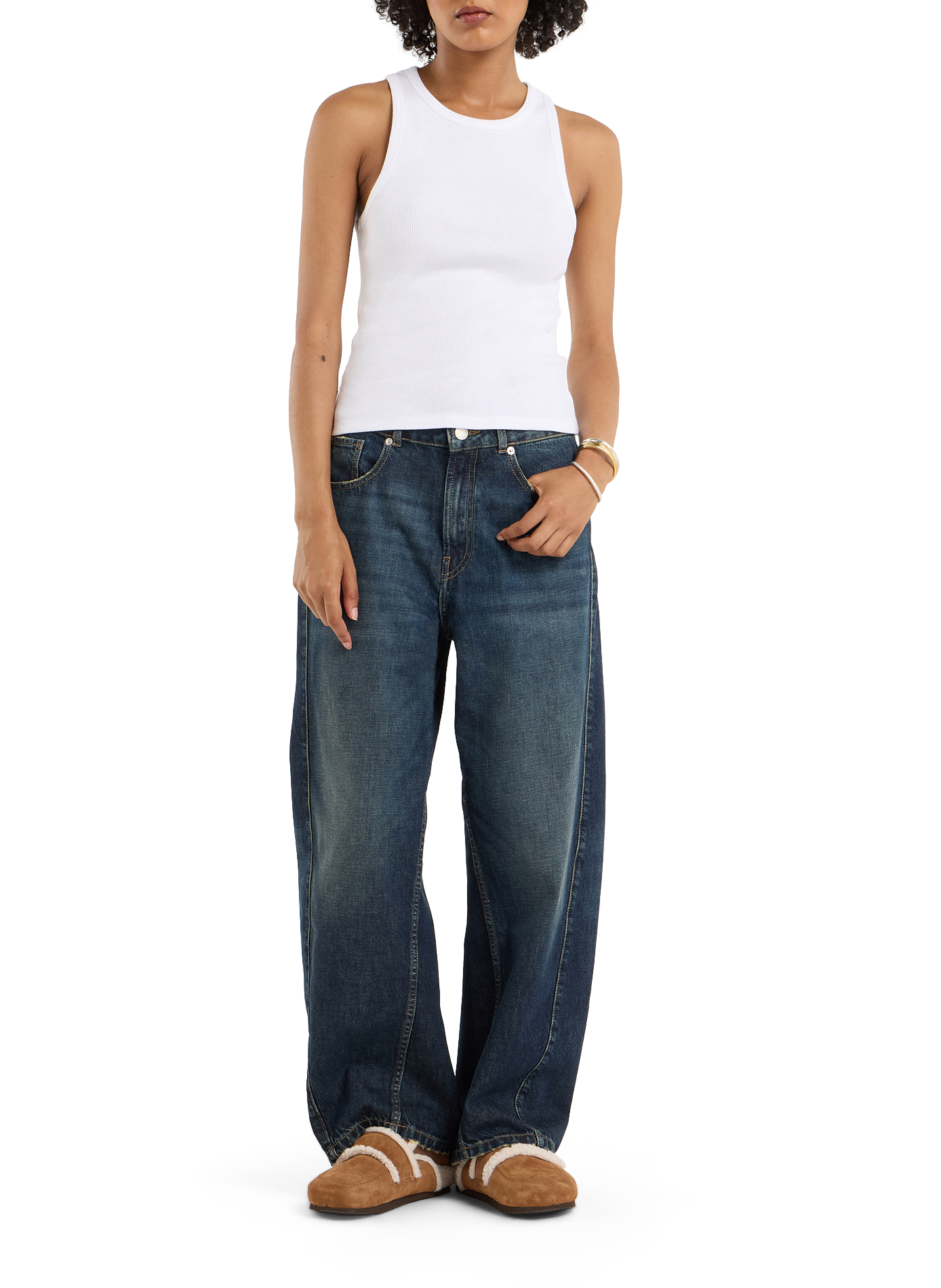 Jean large en coton | Bleu SAISON 1865 Femme