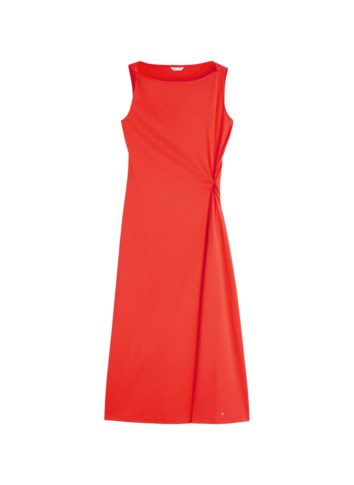 Cotton midi dress TOMMY HILFIGER Red