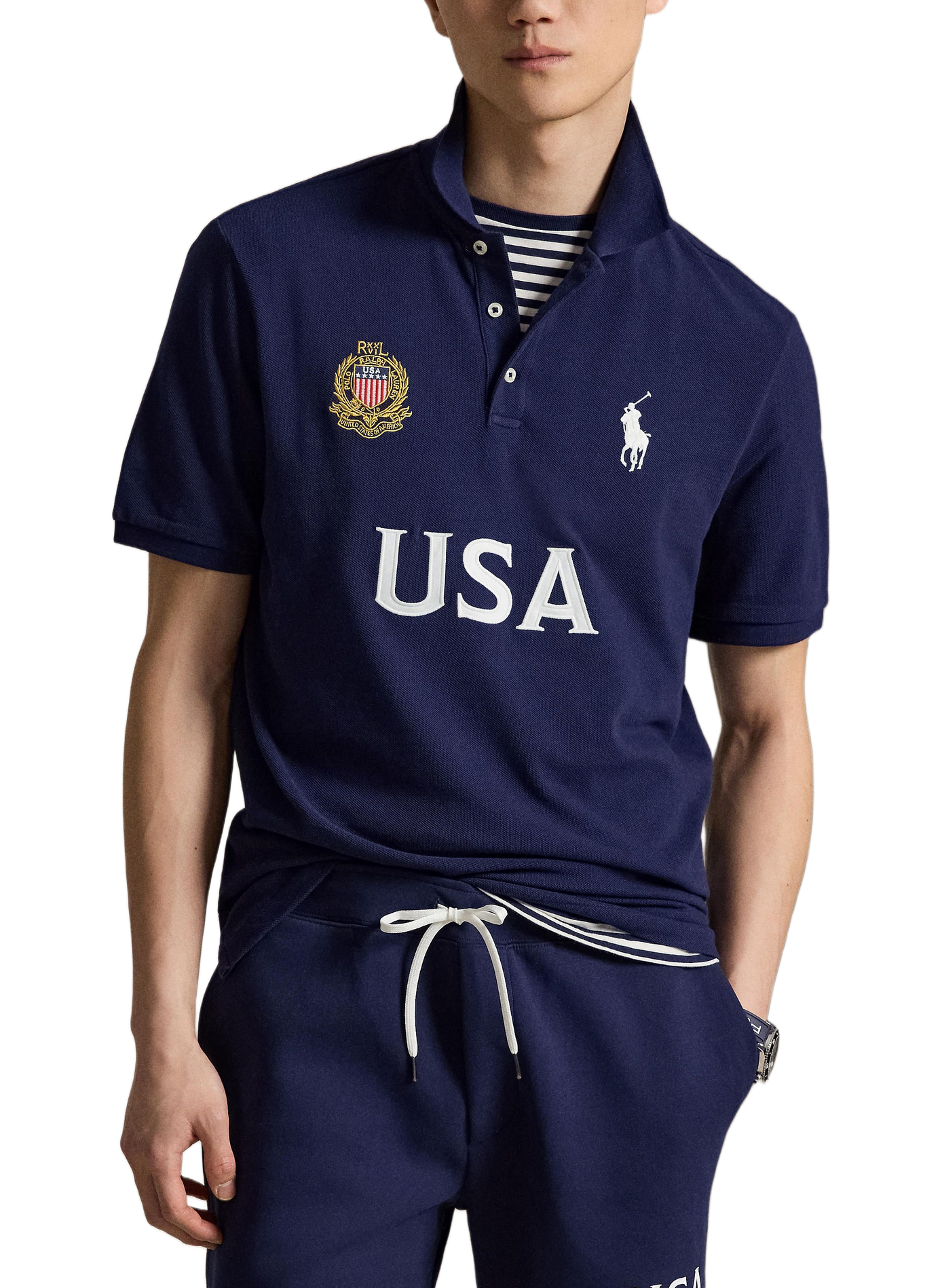 USA cotton rugby polo POLO RALPH LAUREN Blue