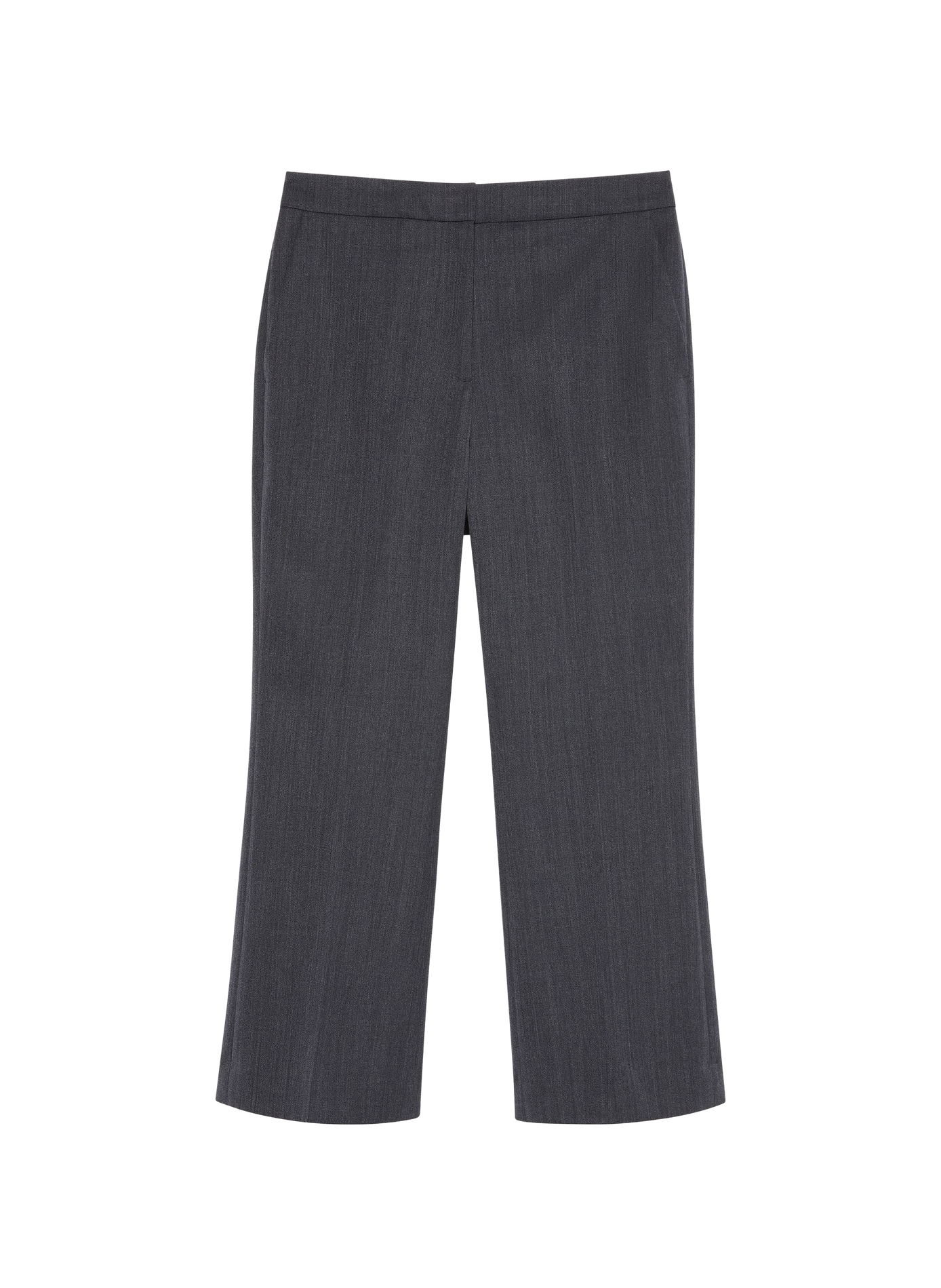 Straight-cut wool-blend trousers CALVIN KLEIN Grey