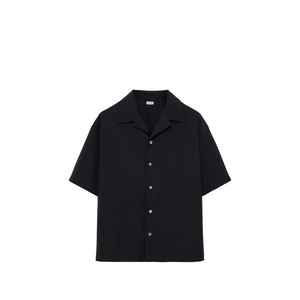 Chemise manches courtes en laine Chemise manches courtes en laine