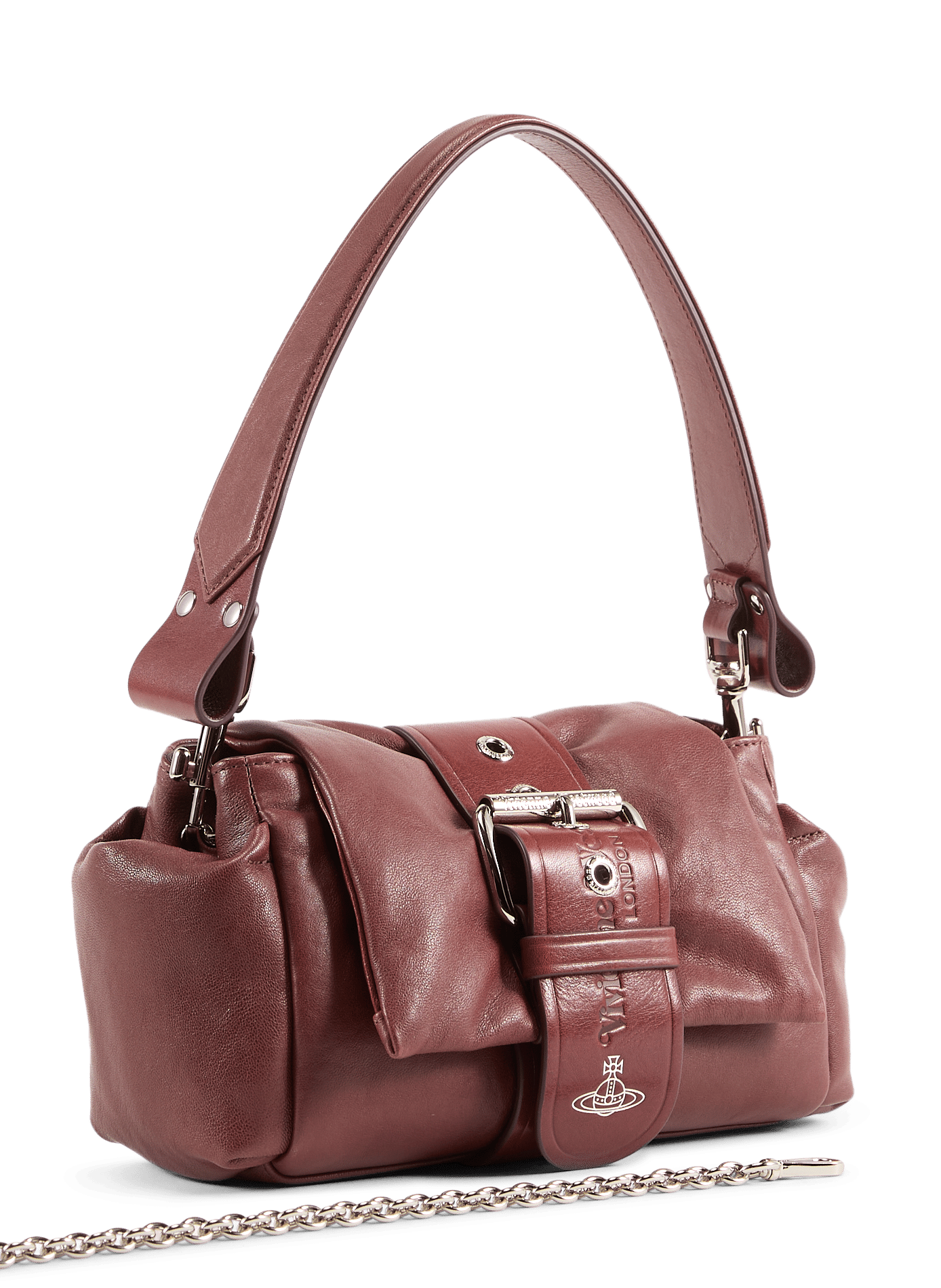 Galleria leather tote bag VIVIENNE WESTWOOD Brown