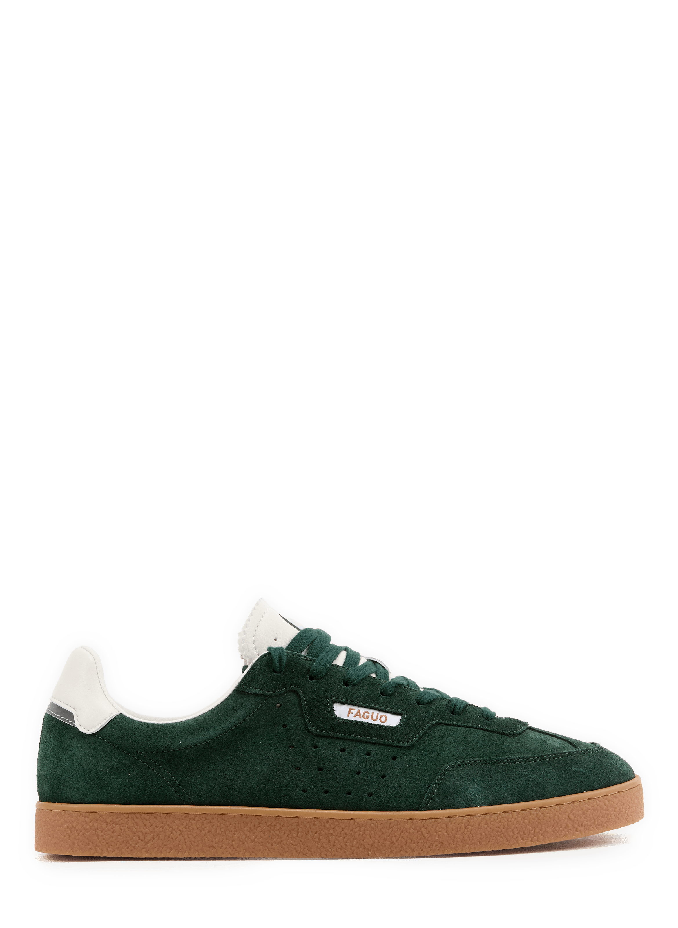 Lumbo Low-Top Sneakers aus gemischtem Leder. FAGUO Grau