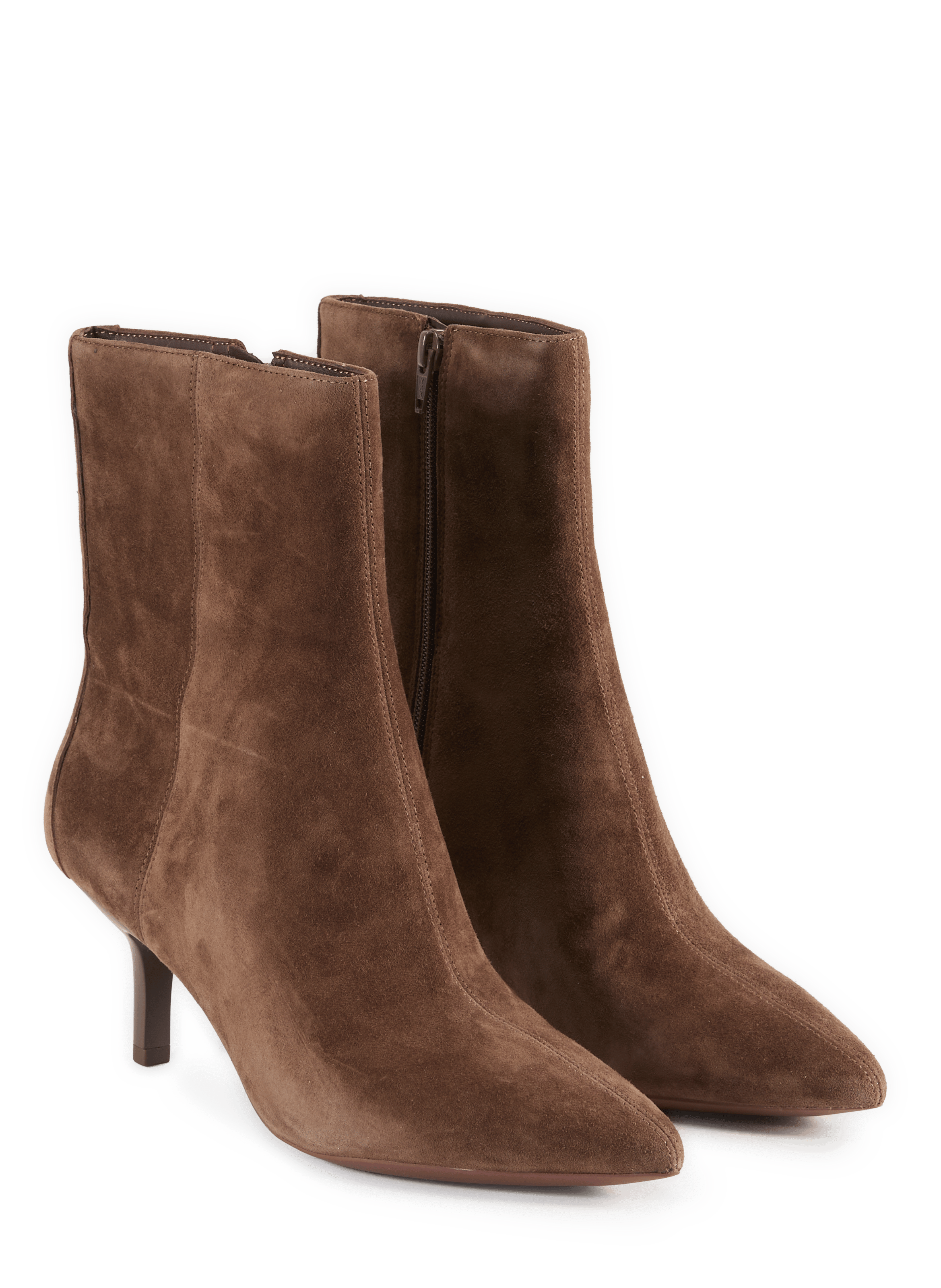 Leather ankle boots GEOX Brown