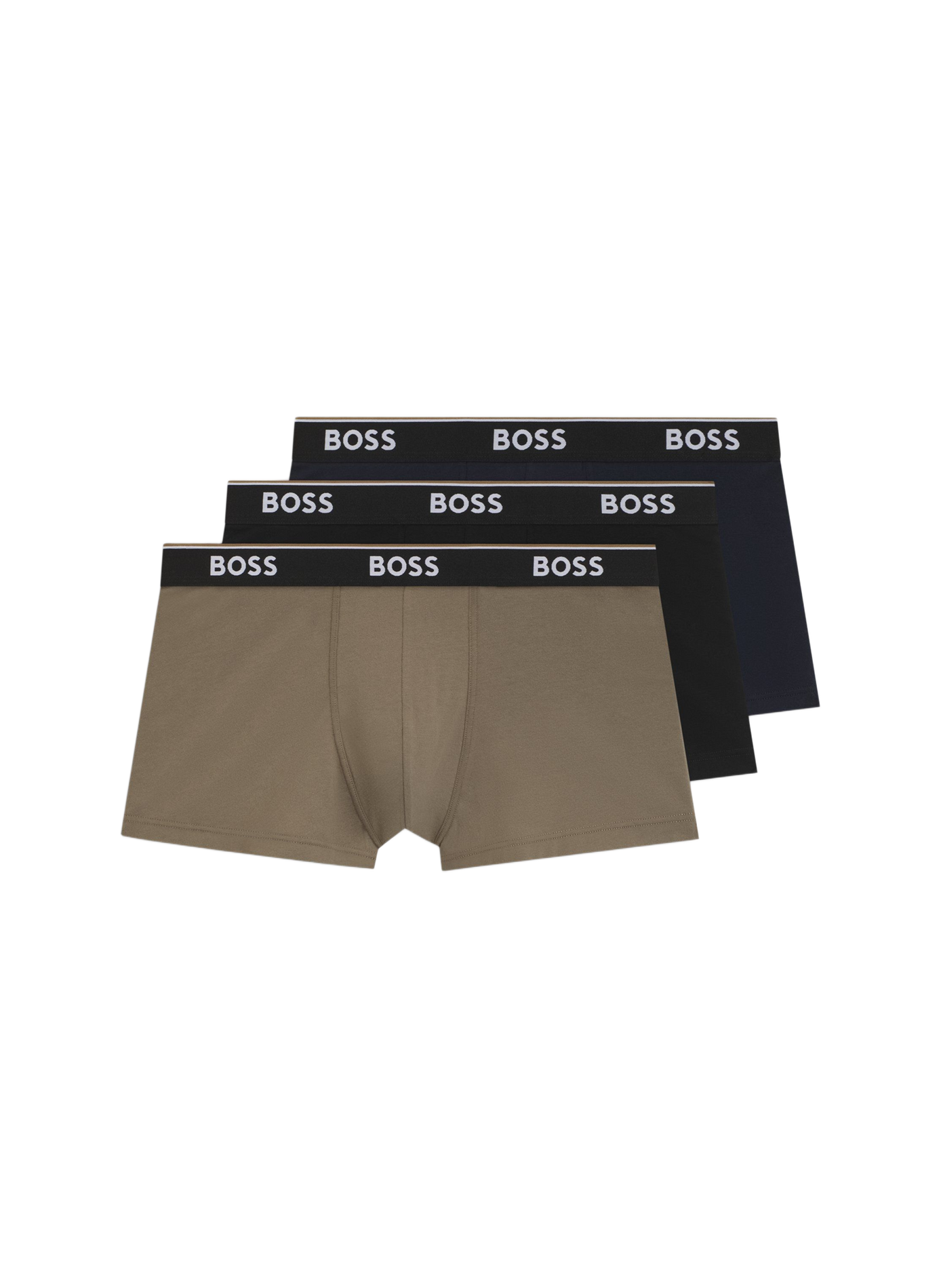 Conjunto de 3 calzoncillos de algodón mezclado BOSS Rojo