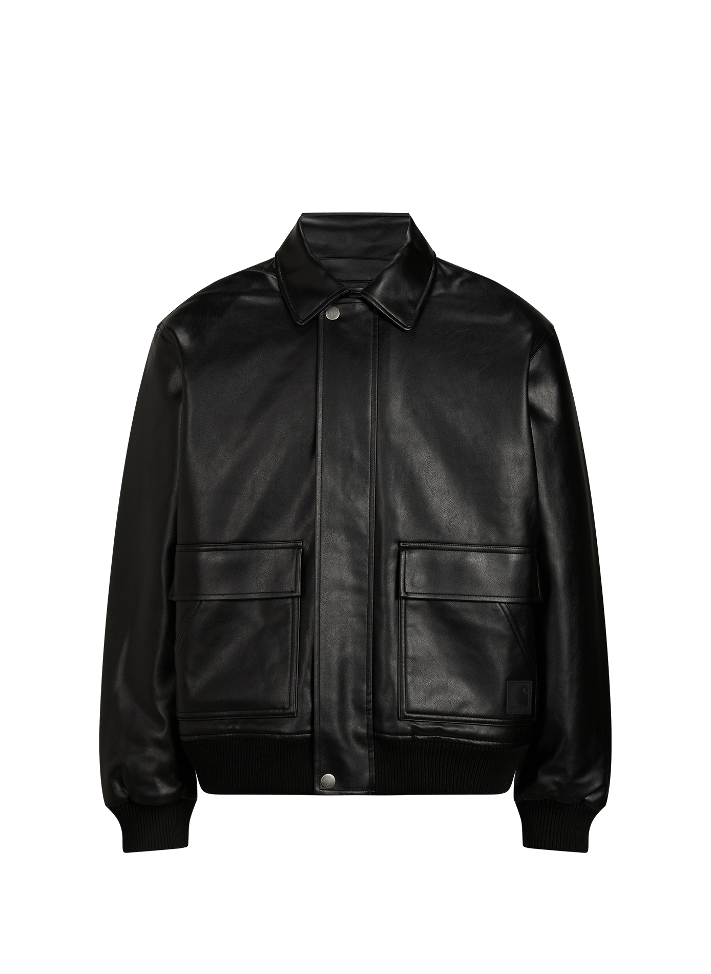 Plain straight zip-up jacket CARHARTT WIP Black