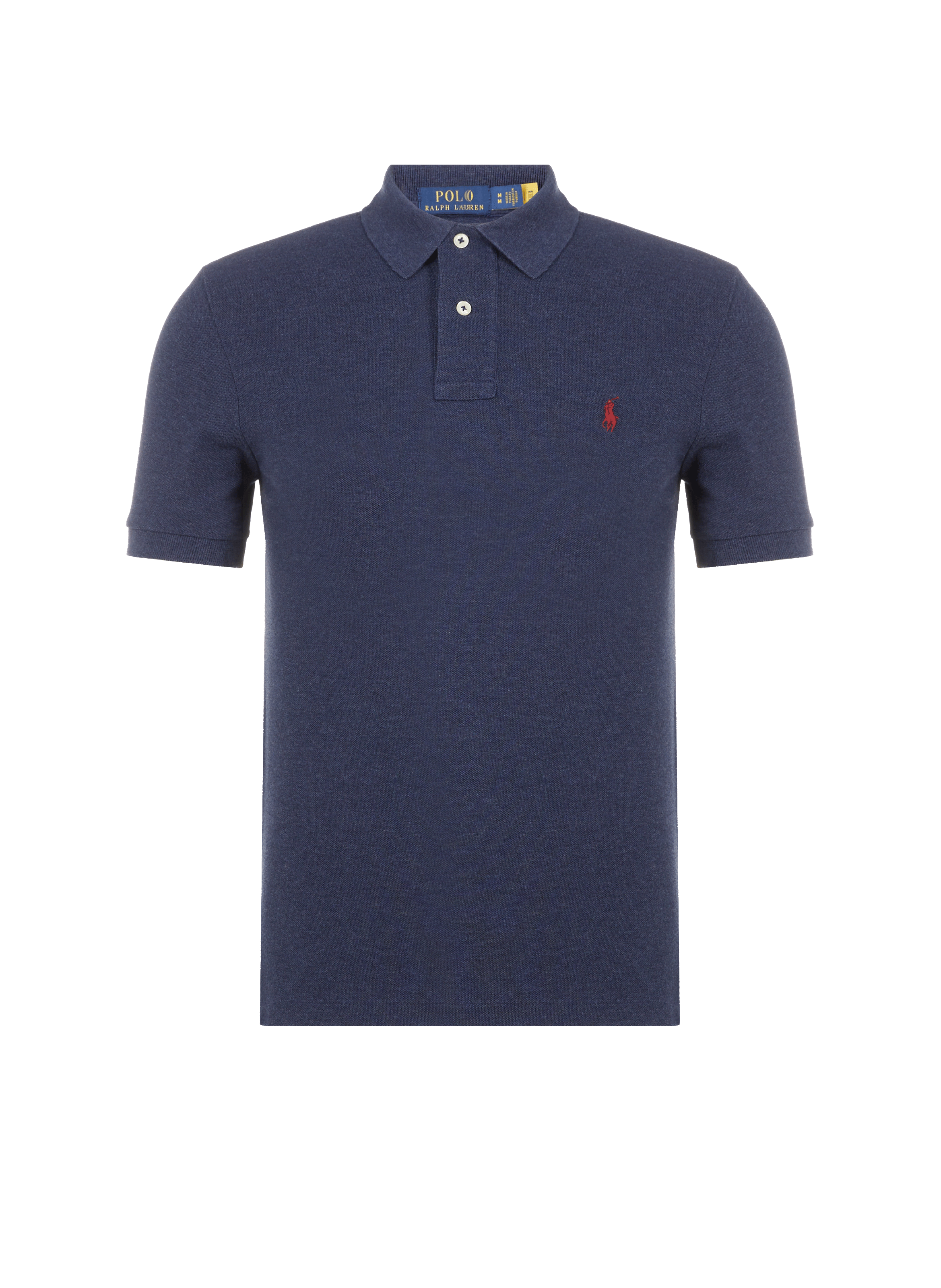 Polo slim en maille piqué de coton