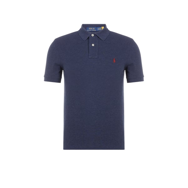 Polo slim en maille piqué de coton