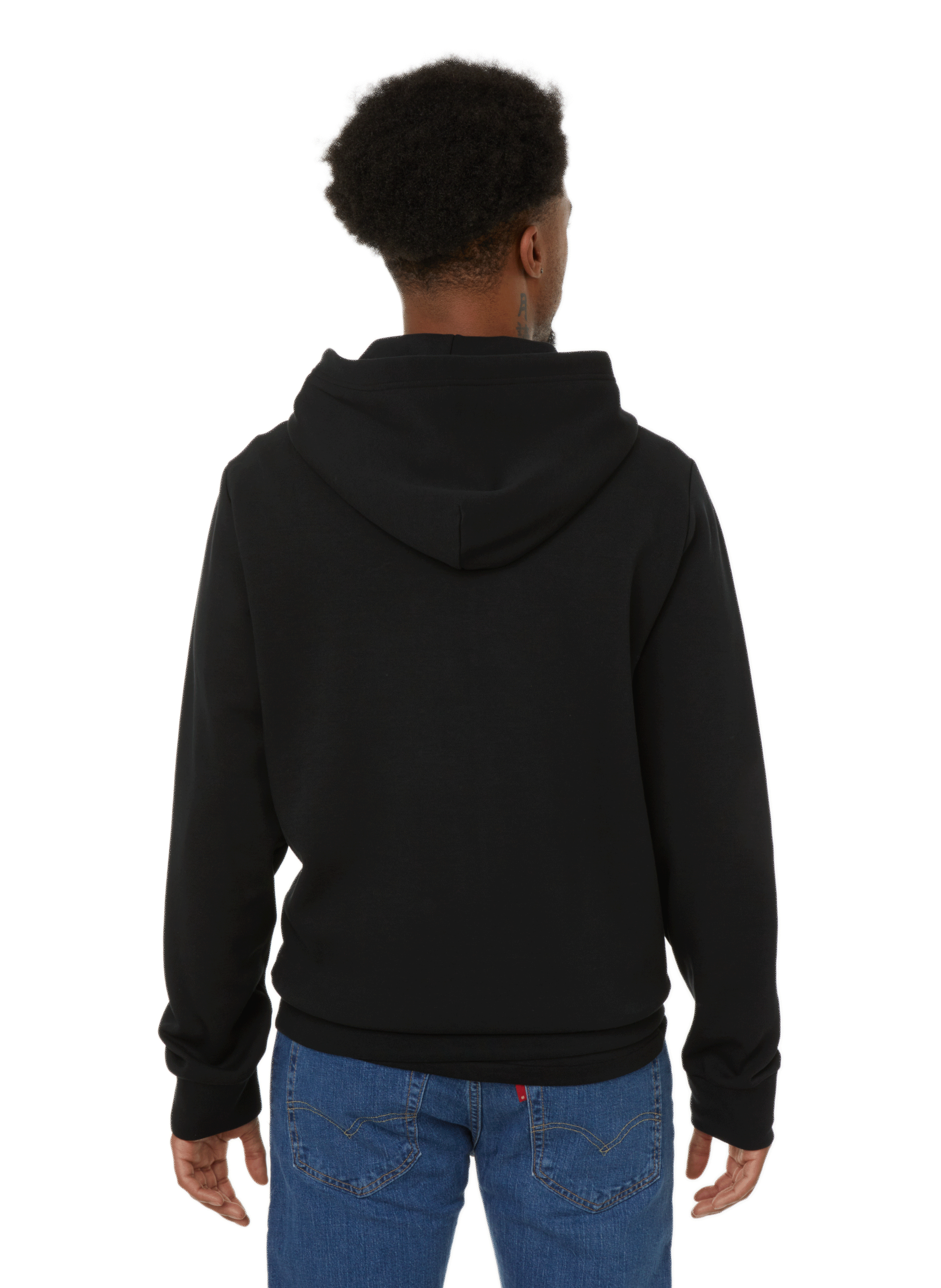 Zip-up cotton and recycled polyester hoodie POLO RALPH LAUREN Black