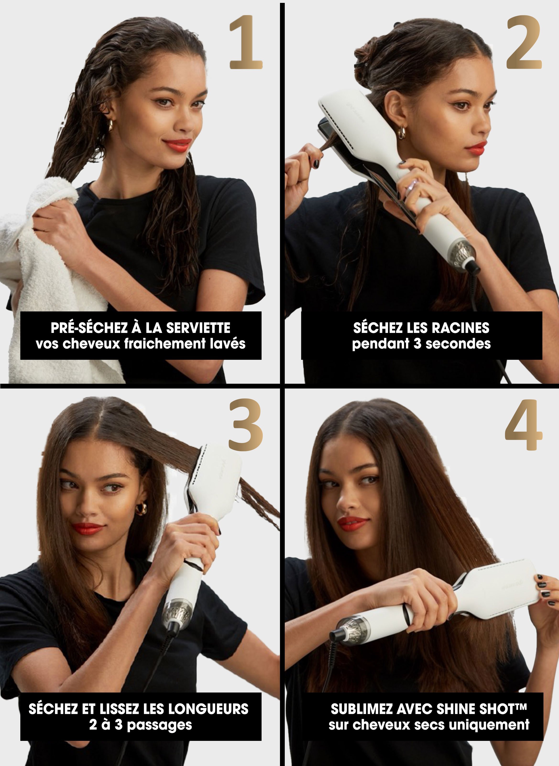 Lisseur séchant 2-en-1 GHD - Duet Style noir GHD No color