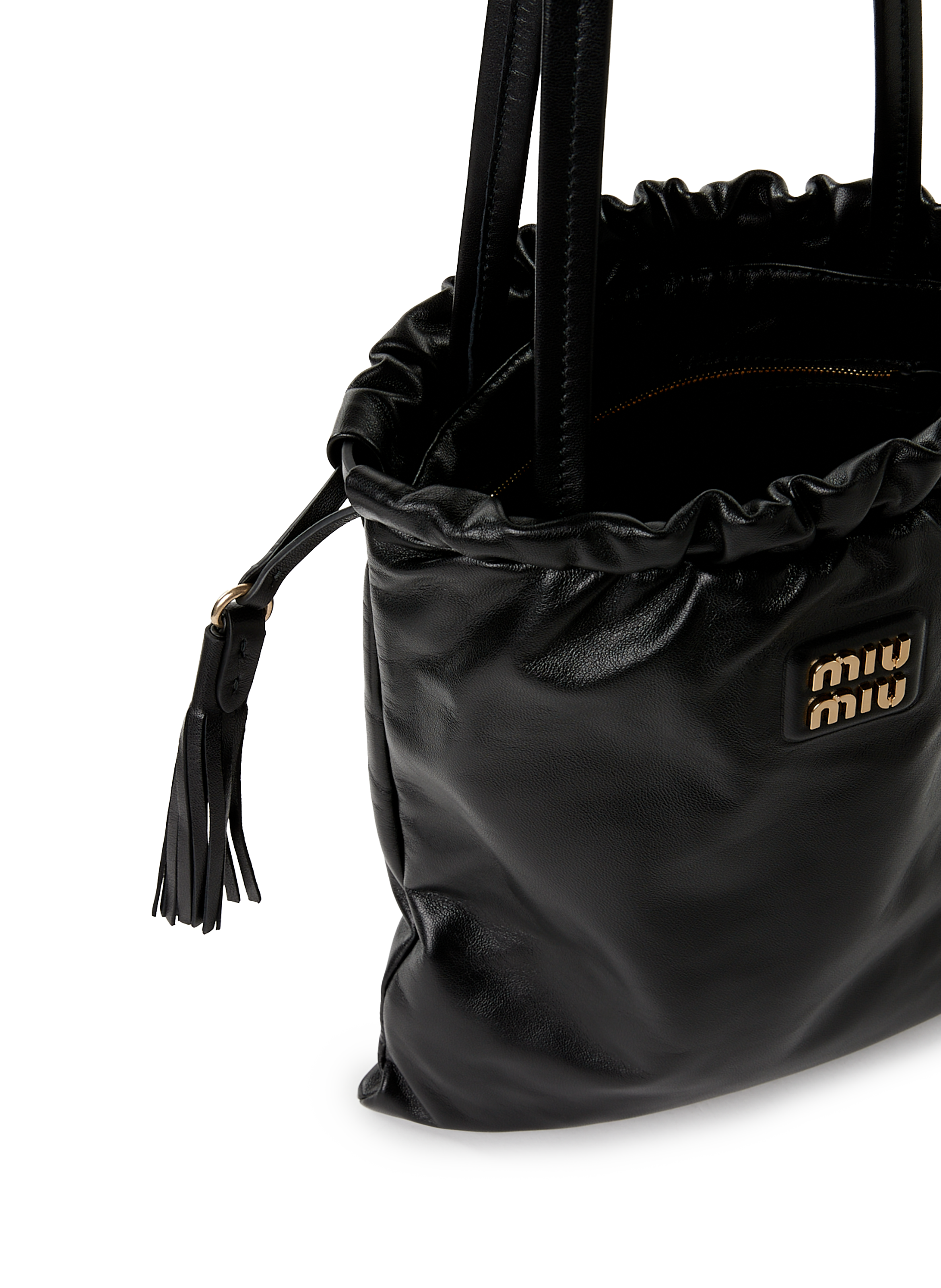 Sac Joie en cuir  MIU MIU Noir