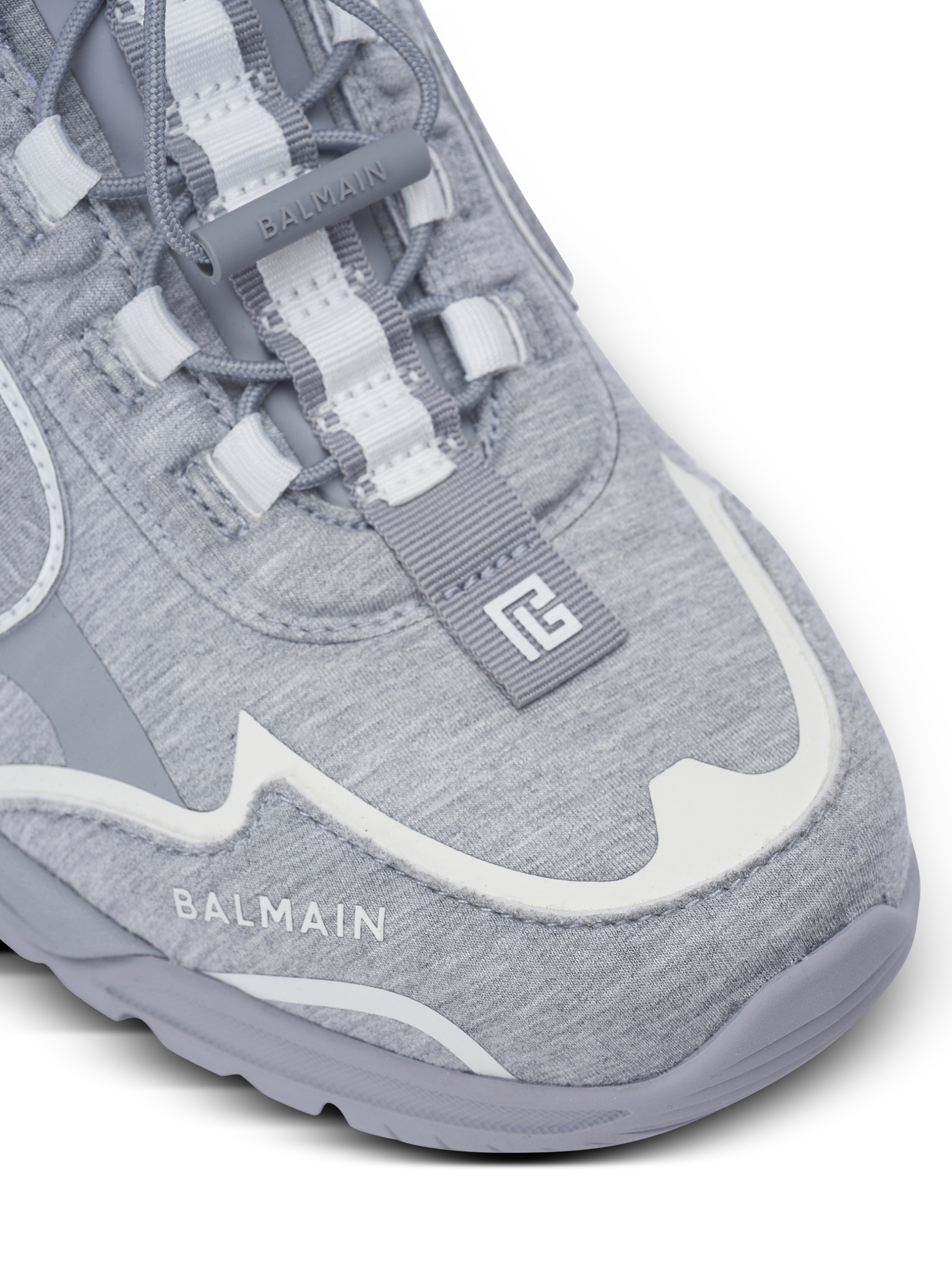 Baskets cosmic dust en molleton BALMAIN Blanc