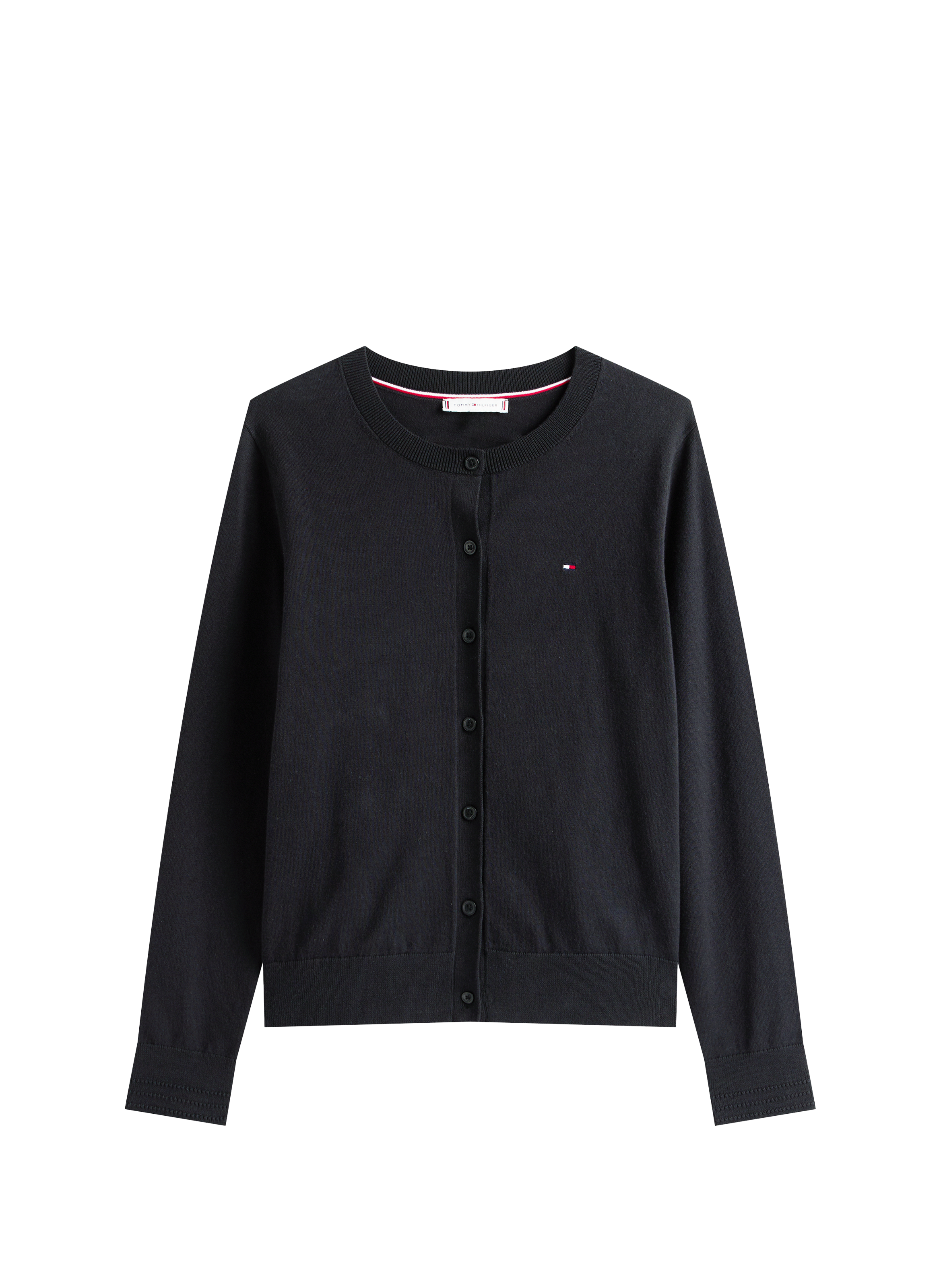 Gilet en coton mélangé  TOMMY HILFIGER Noir
