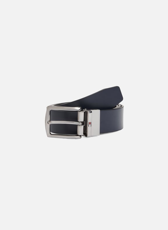 Ceinture en cuir Bleu by TOMMY HILFIGER TOMMY HILFIGER Ceinture en cuir Bleu