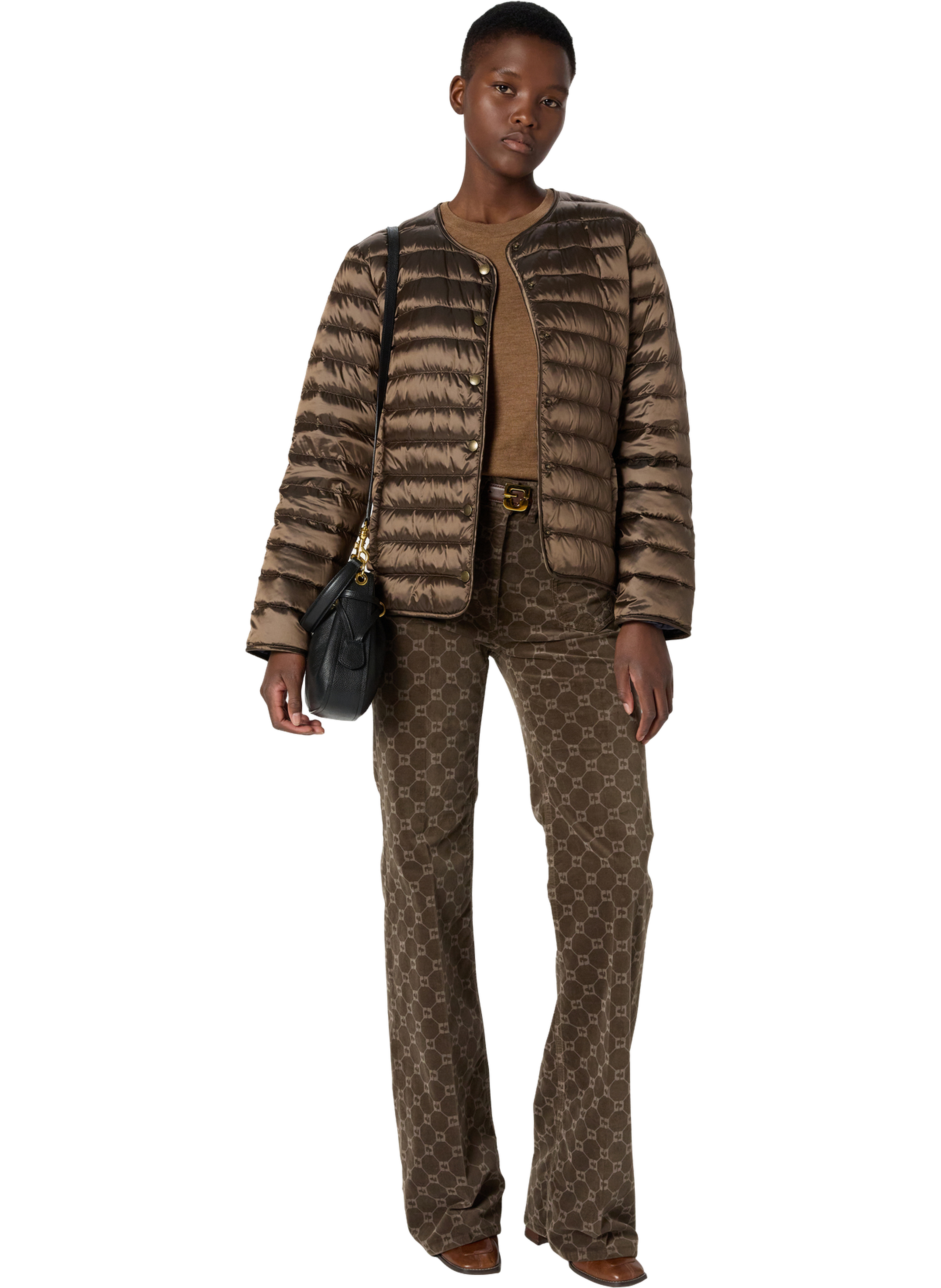 Doudoune fine réversible - micaela GERARD DAREL Marron