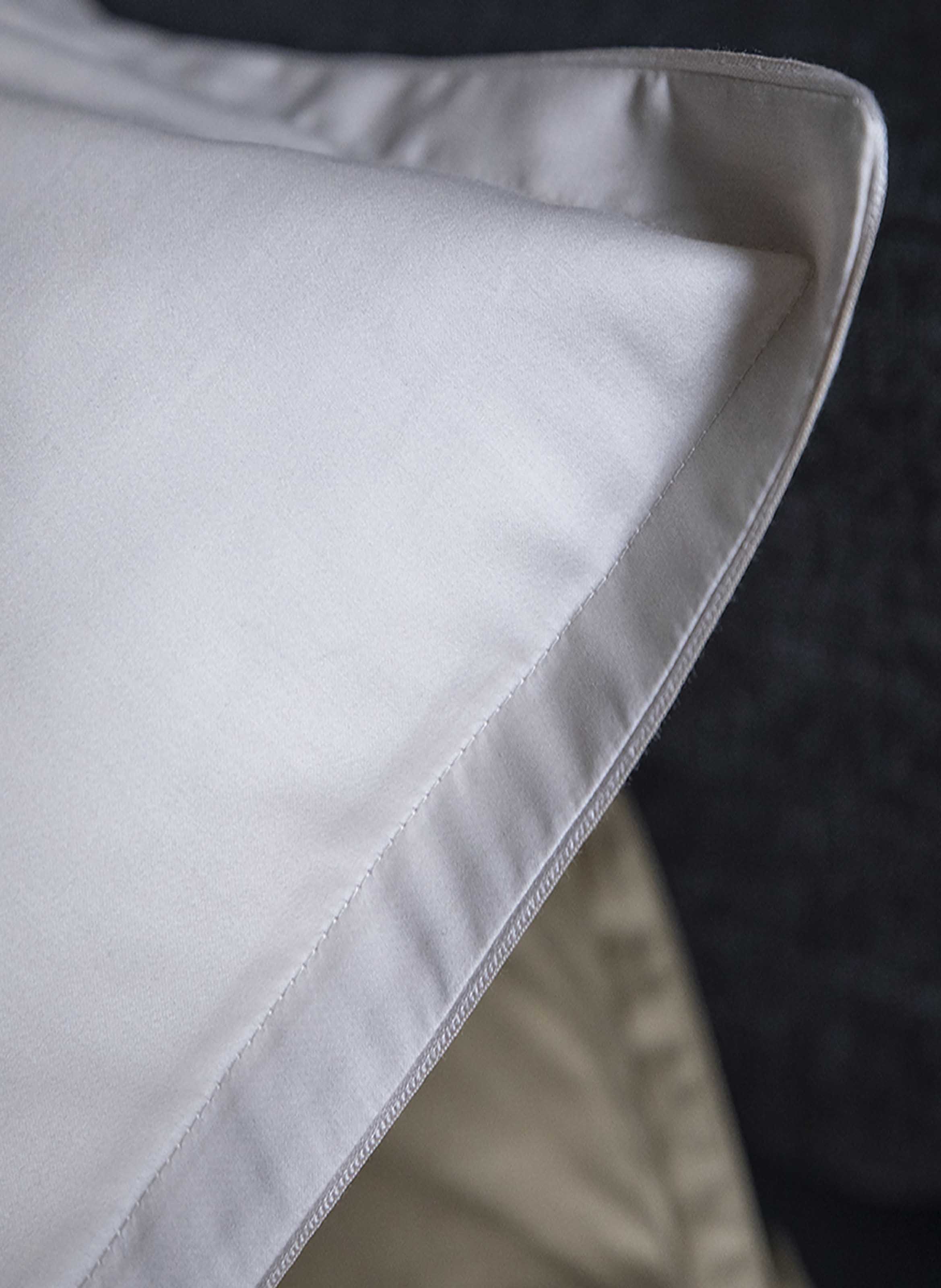 Taie d'oreiller unie en satin de coton bio, teophile ALEXANDRE TURPAULT Beige