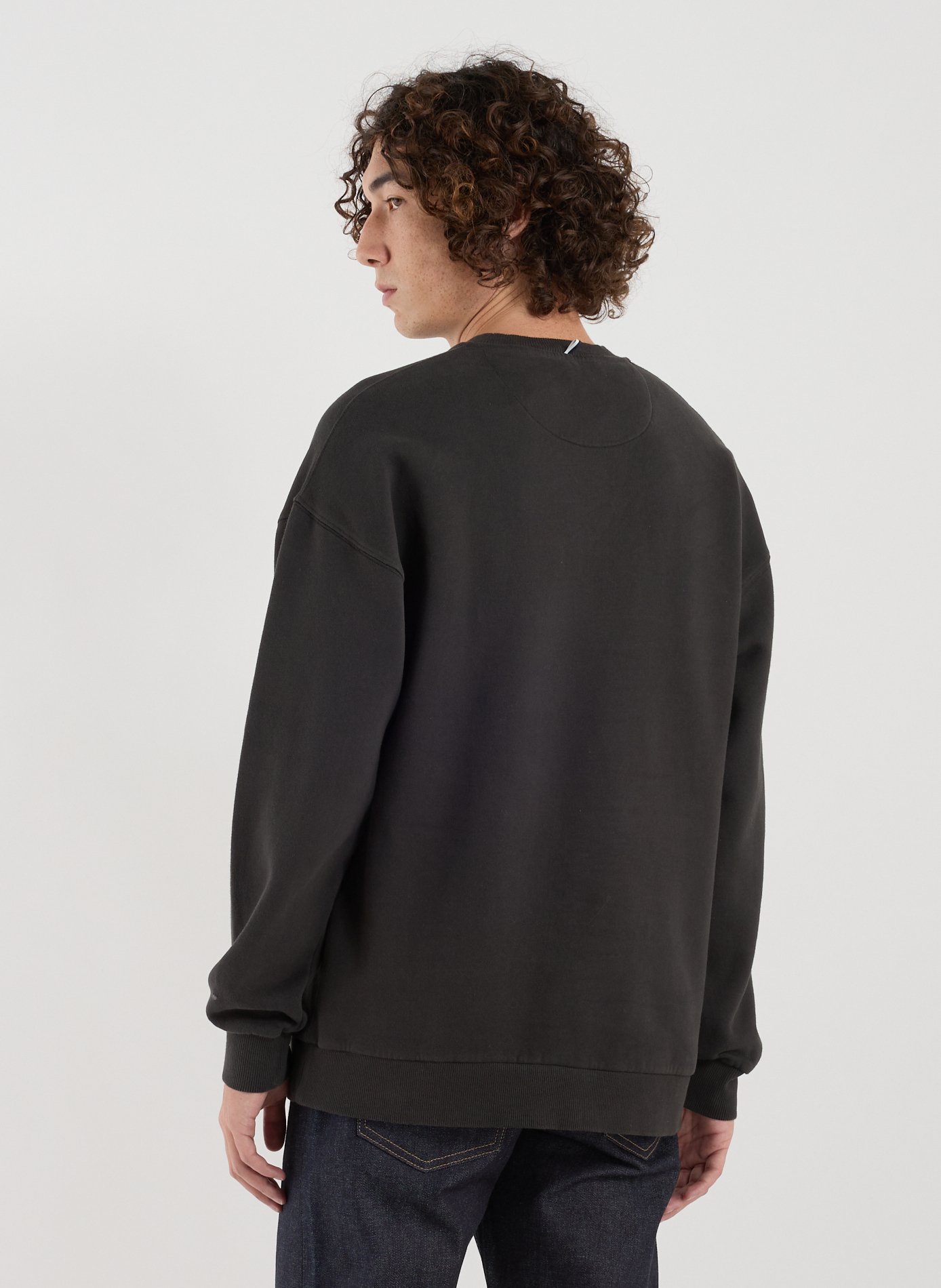 Oversized cotton sweatshirt FAGUO Black