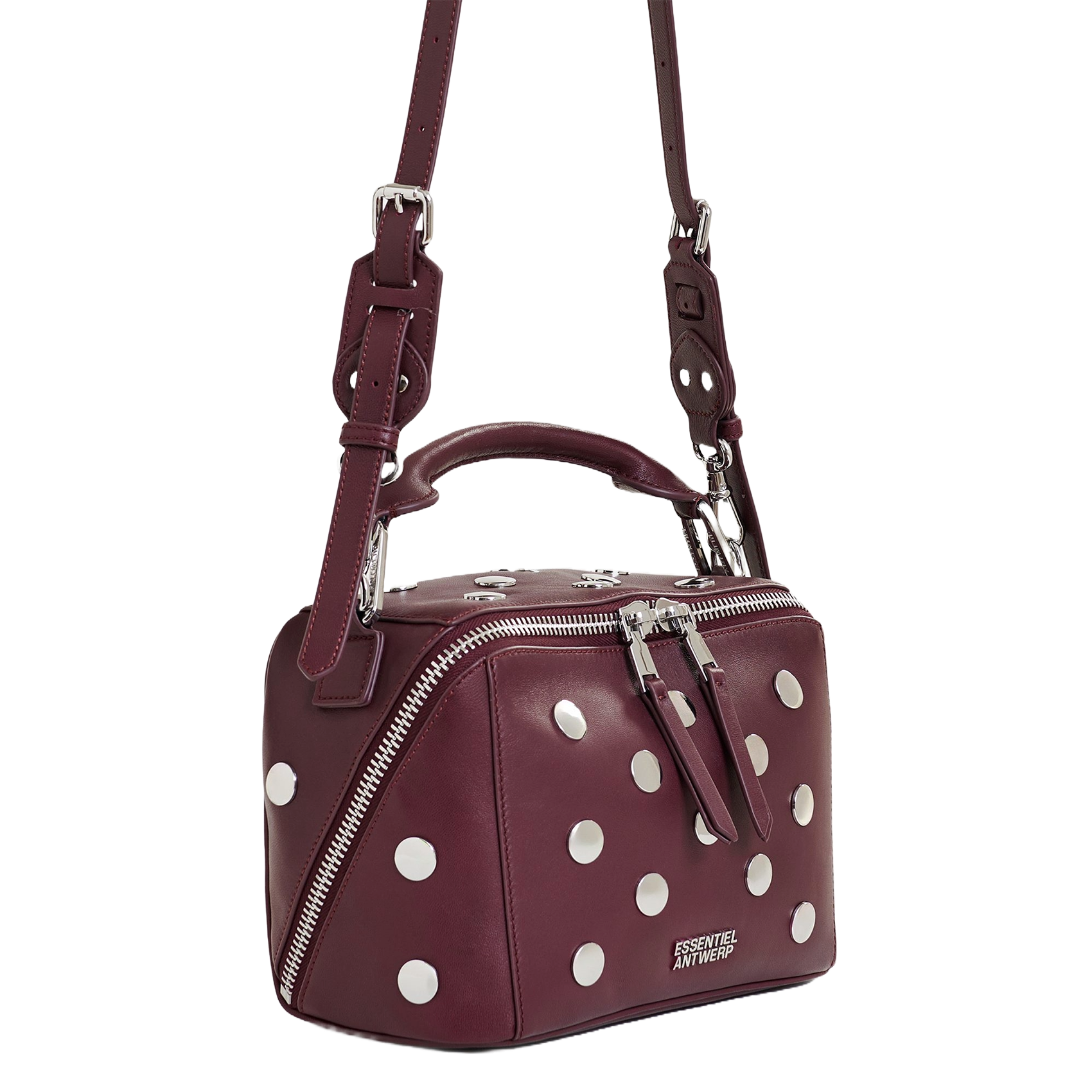 Sac bandoulière en cuir imona ESSENTIEL ANTWERP Rouge