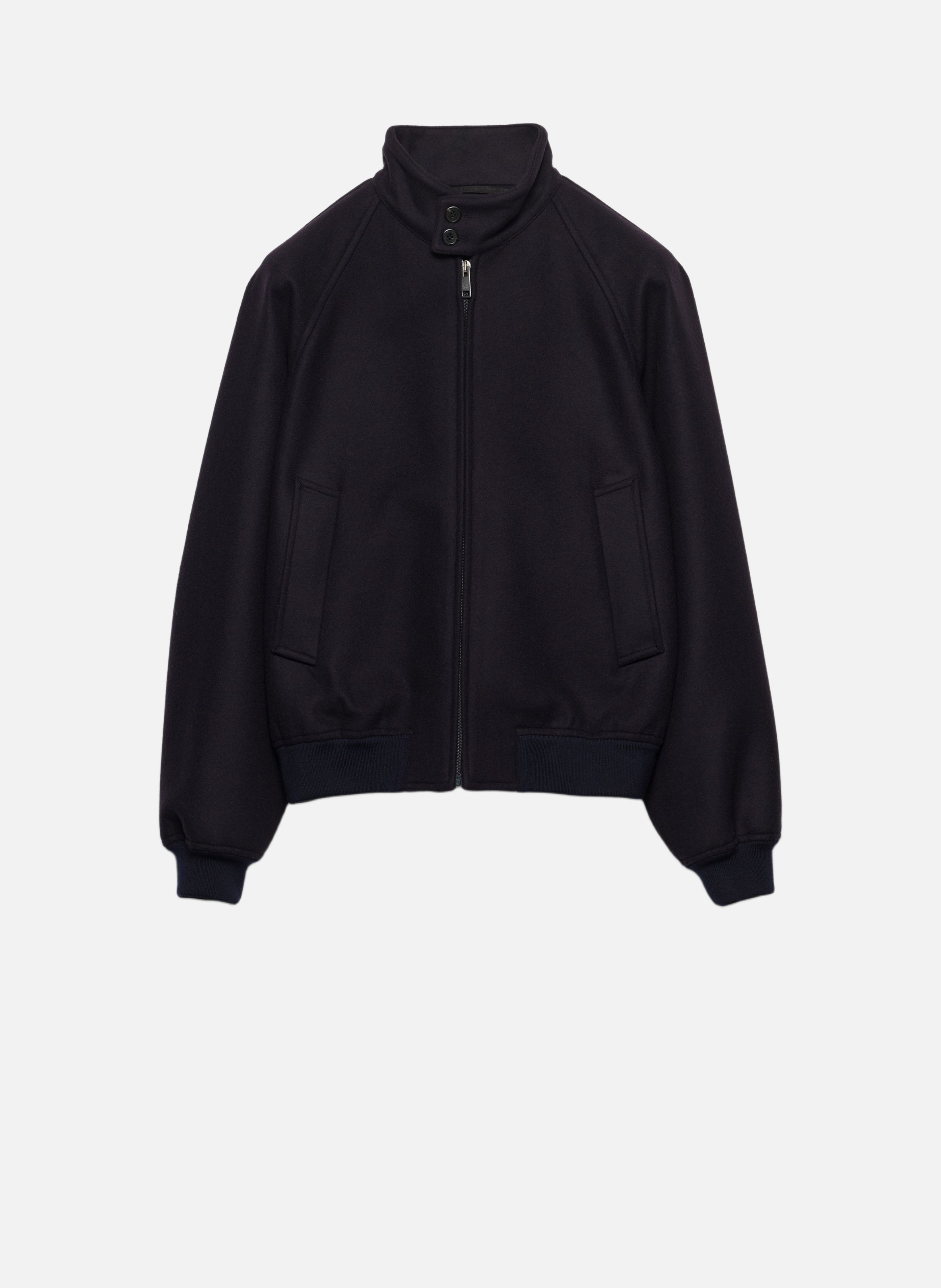 Veste en laine et cachemire PRADA Bleu