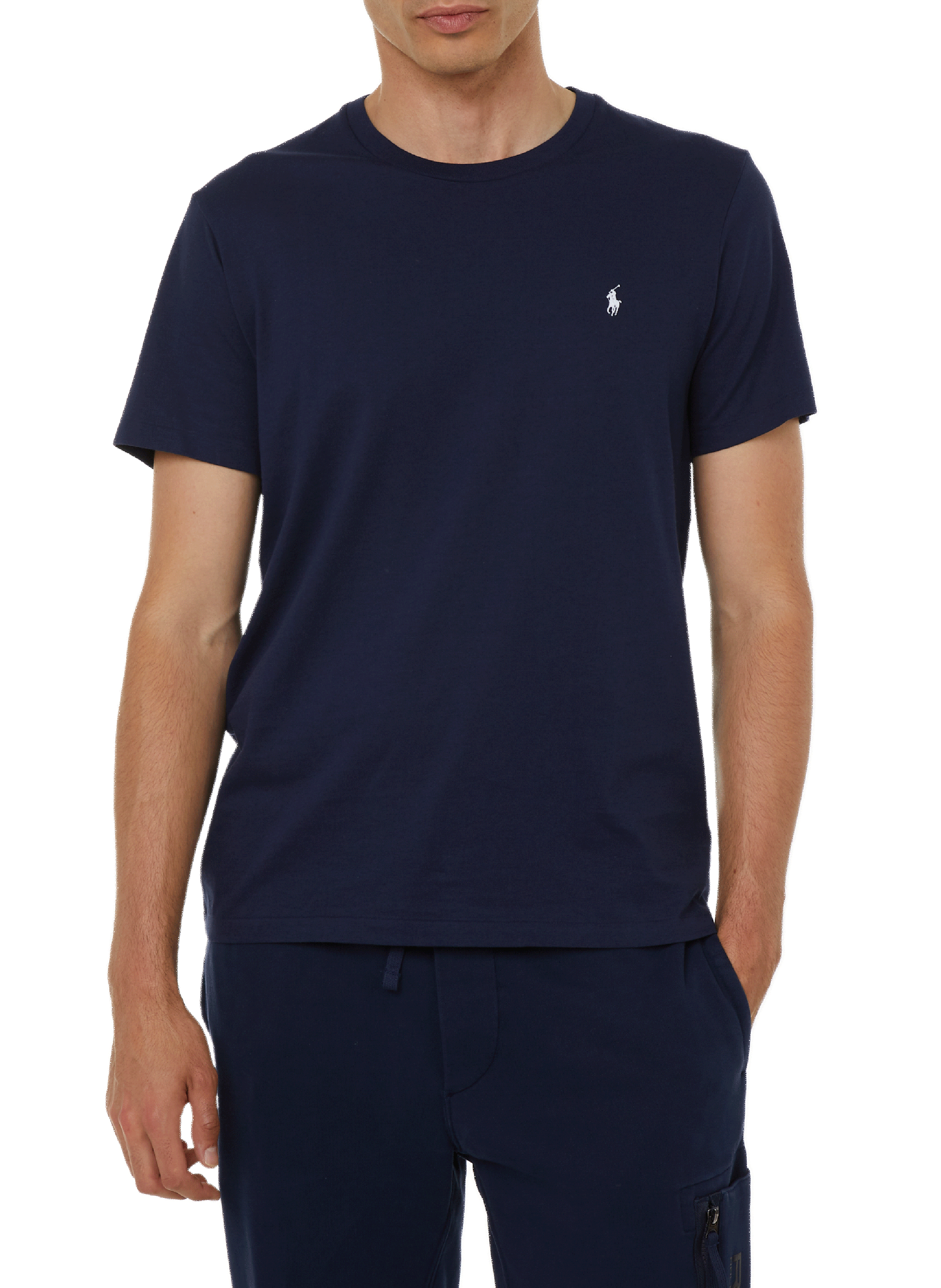 POLO RALPH LAUREN T-shirt col rond en coton Bleu