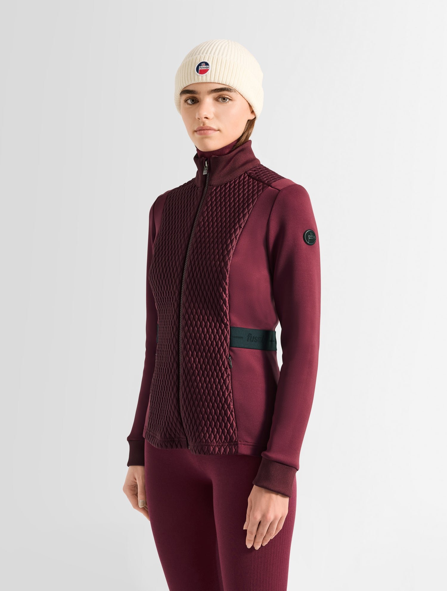 Veste meryl col montant coupe ajustée FUSALP Rouge