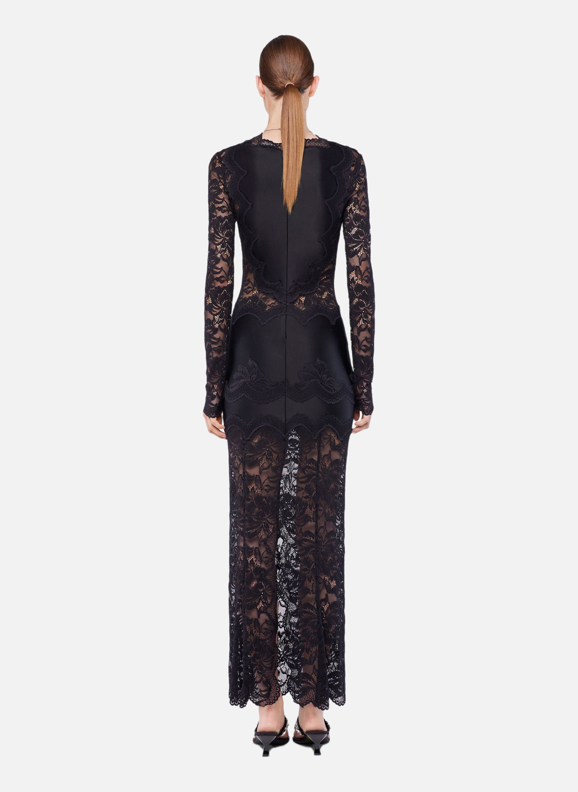 Robe en dentelle RABANNE Noir