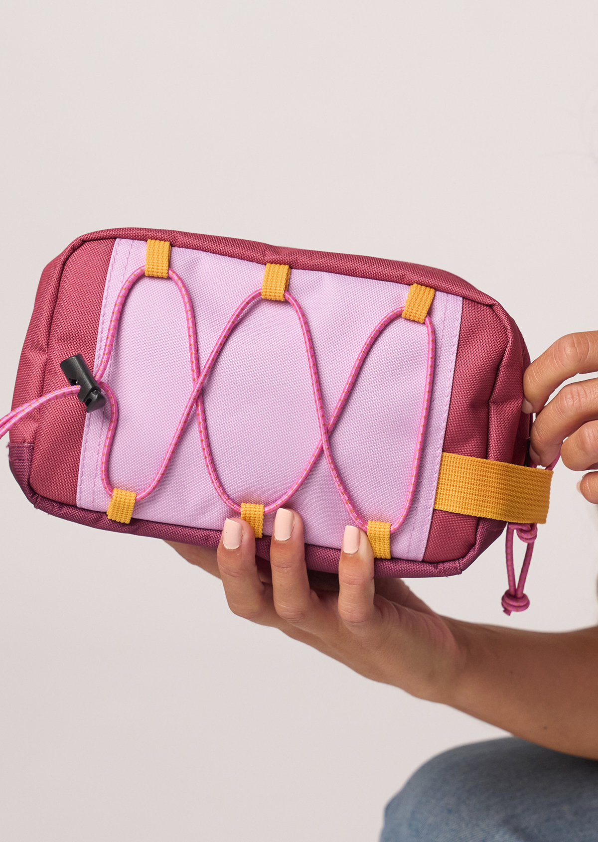 Trousse de toilette en polyester recyclé BILLYBELT Rouge