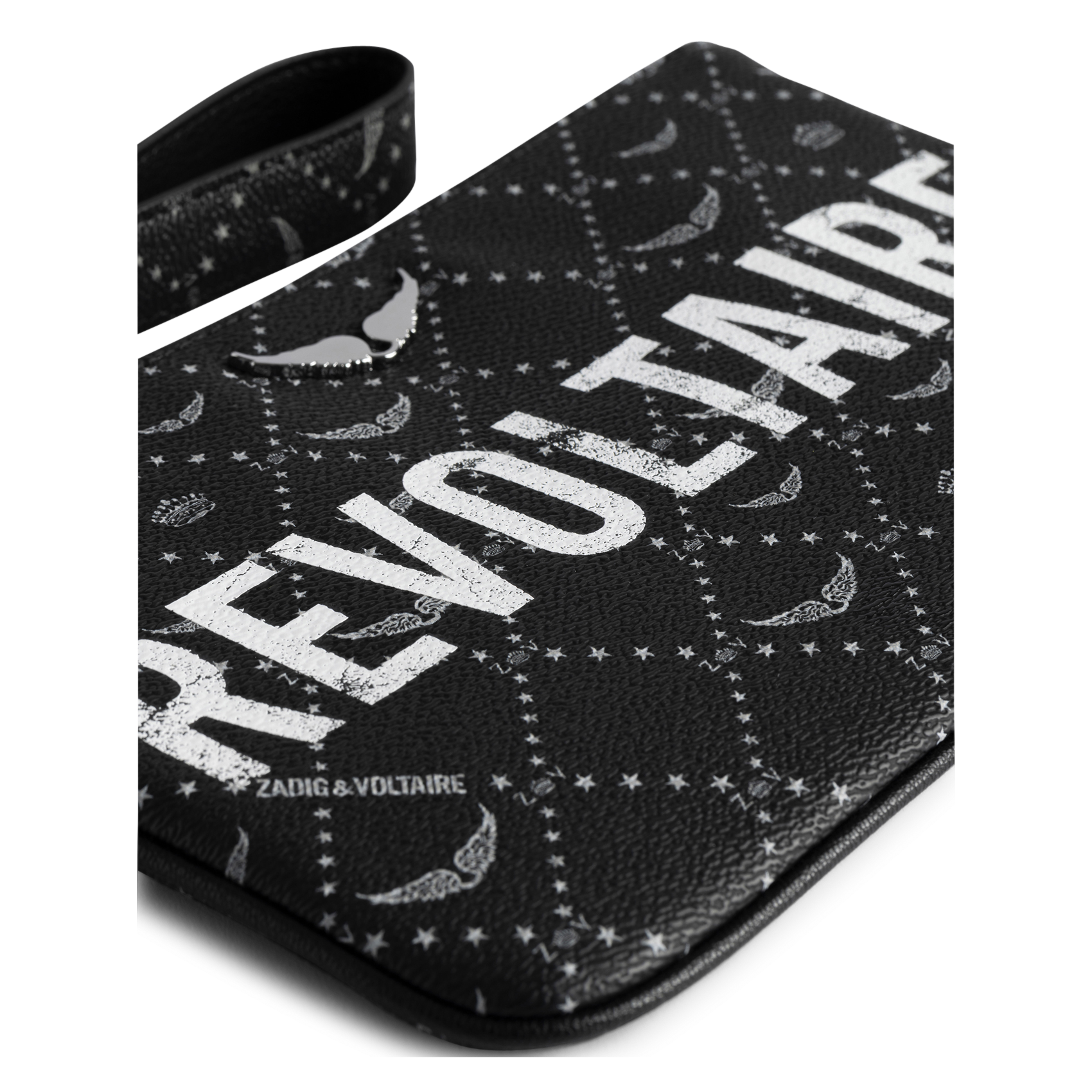 Pochette main à zip imprimée z pouch ZADIG&VOLTAIRE Noir