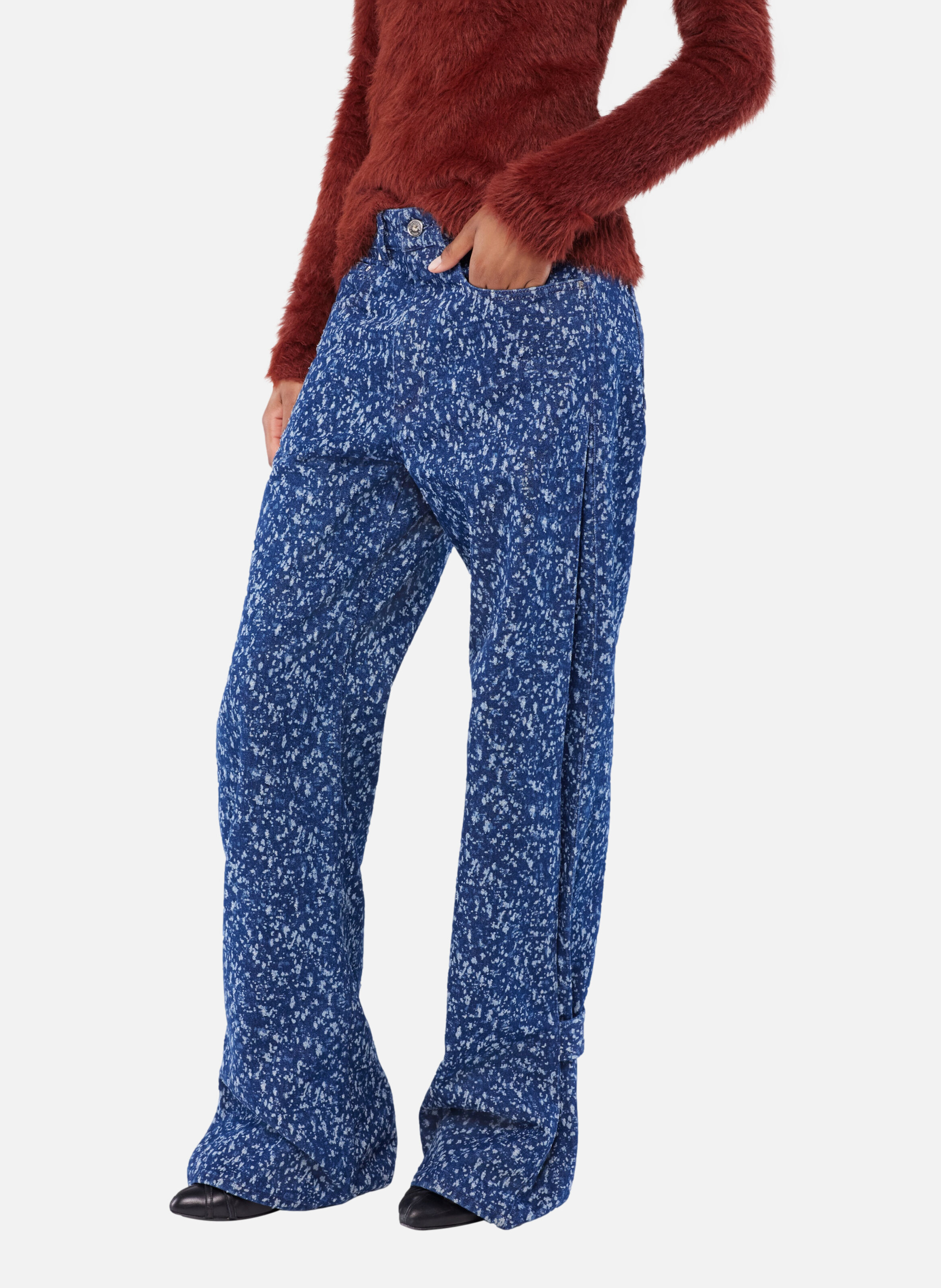 Jean baggy coupe droite RABANNE Bleu