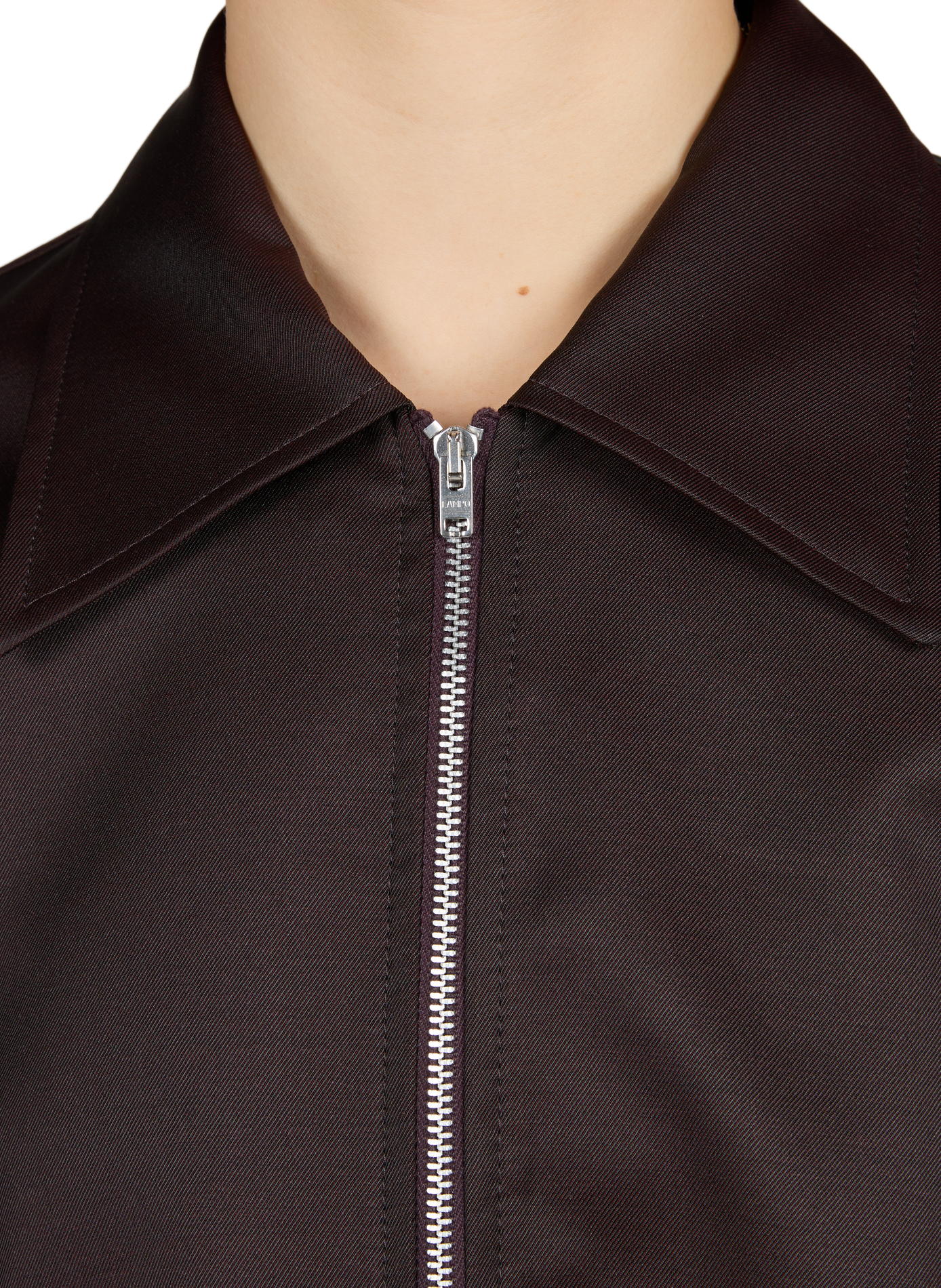 Satin classic collar jacket OUR LEGACY Brown