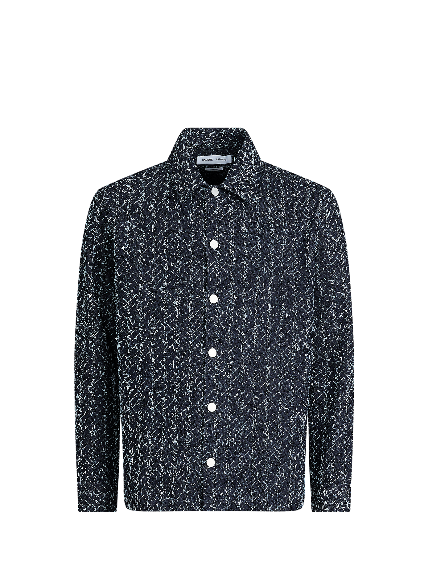 Classic collar cotton overshirt SAMSOE SAMSOE Blue