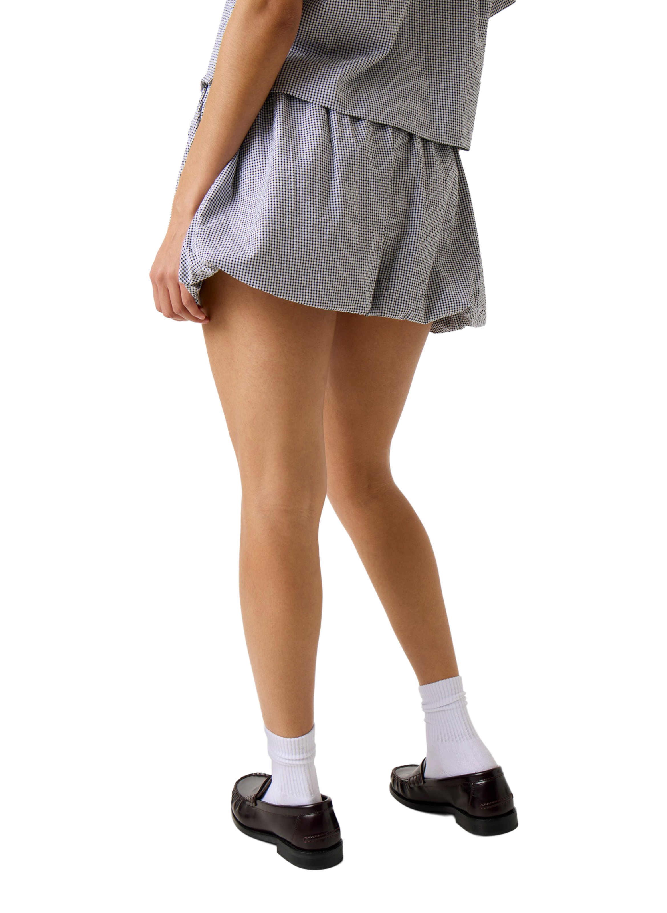 Mini rok met ruitjespatroon van gemengd katoen GUESS Veelkleurig