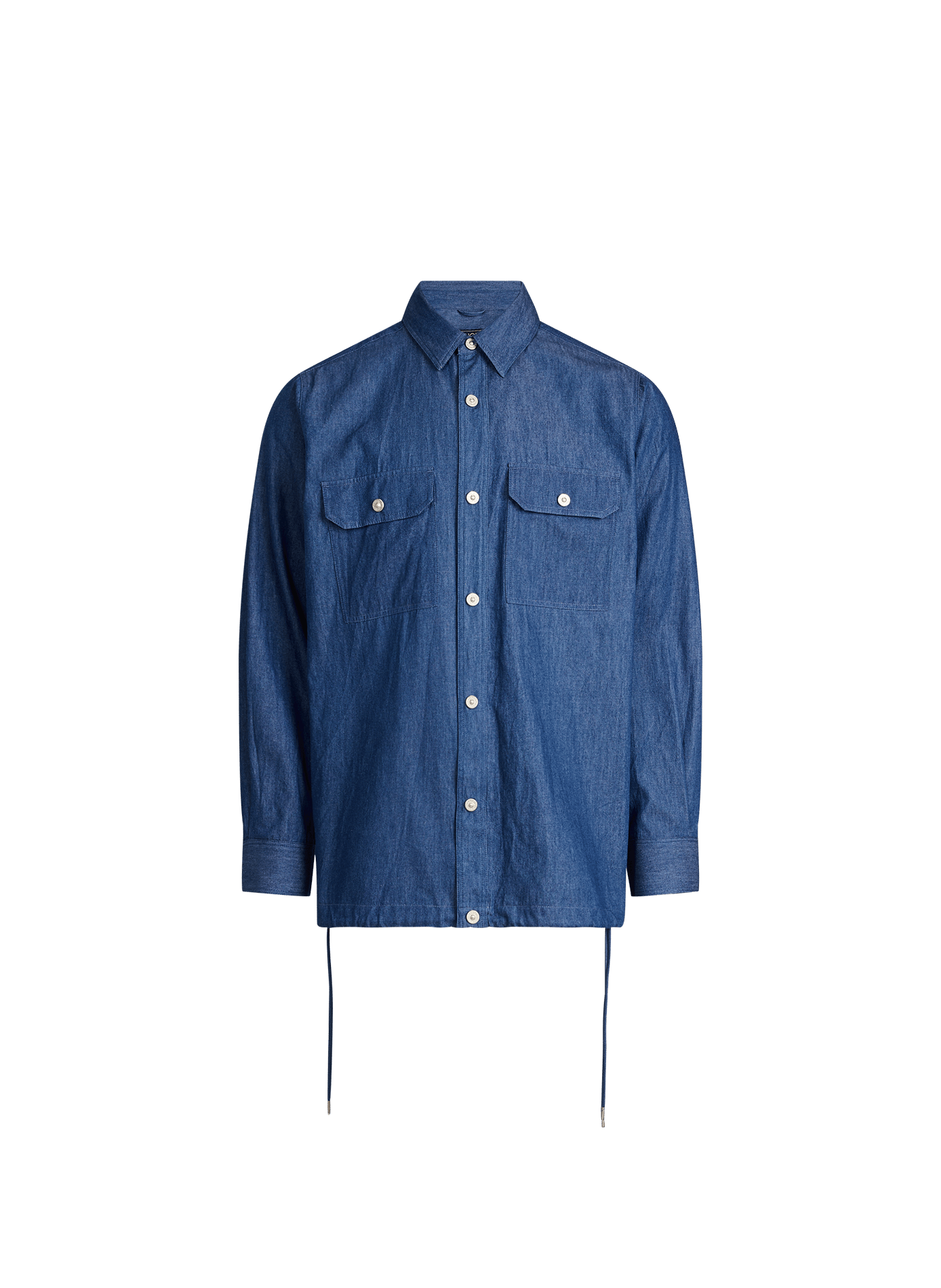Denim shirt with classic collar TAION Blue