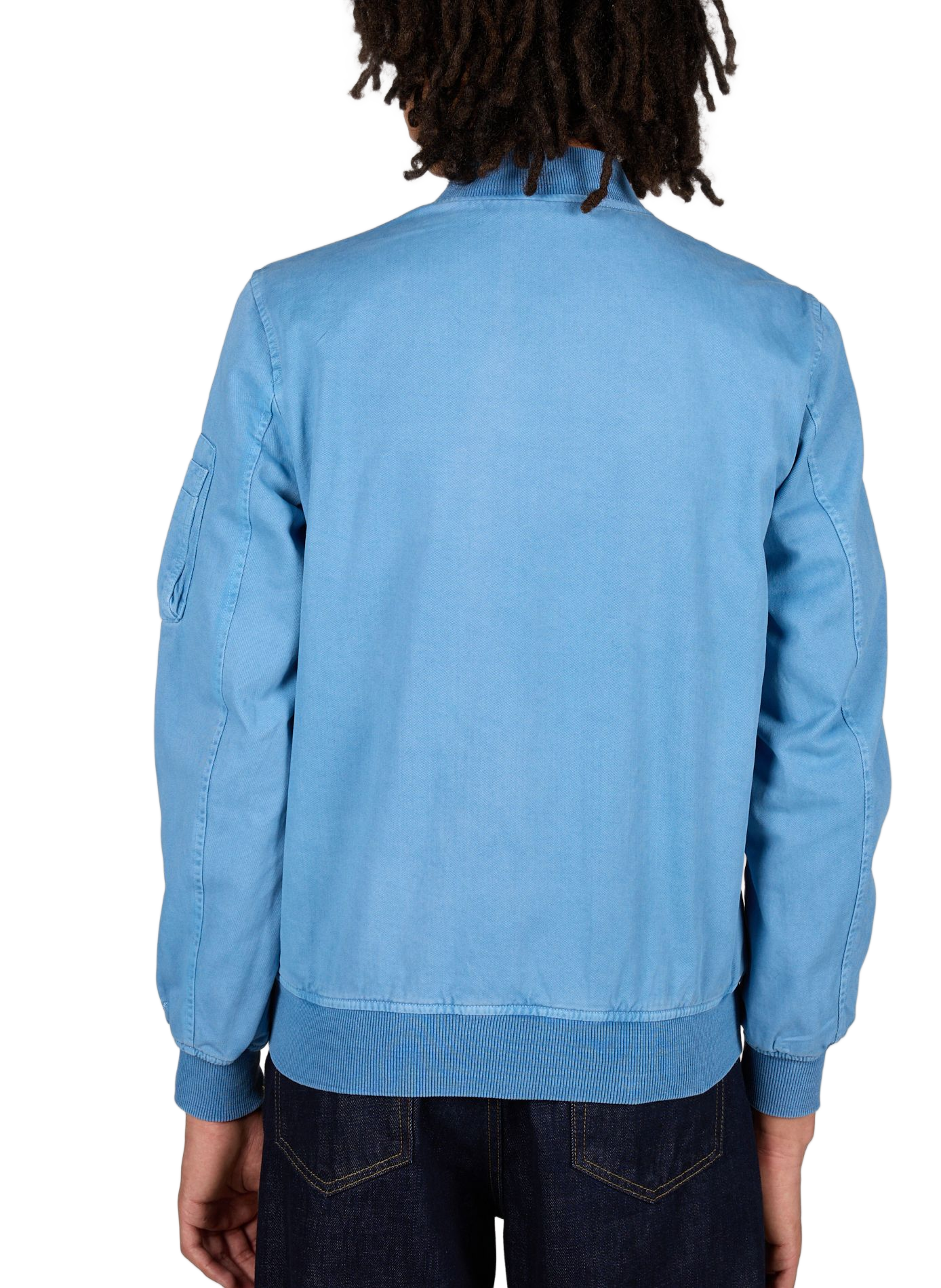 Straight cotton bomber BOMBERS ORIGINAL Blue