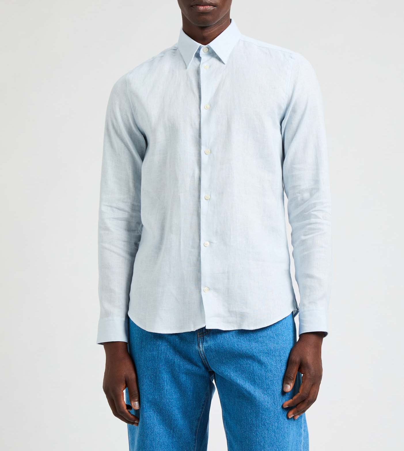 Linen Flin Shirt AU PRINTEMPS PARIS Blue