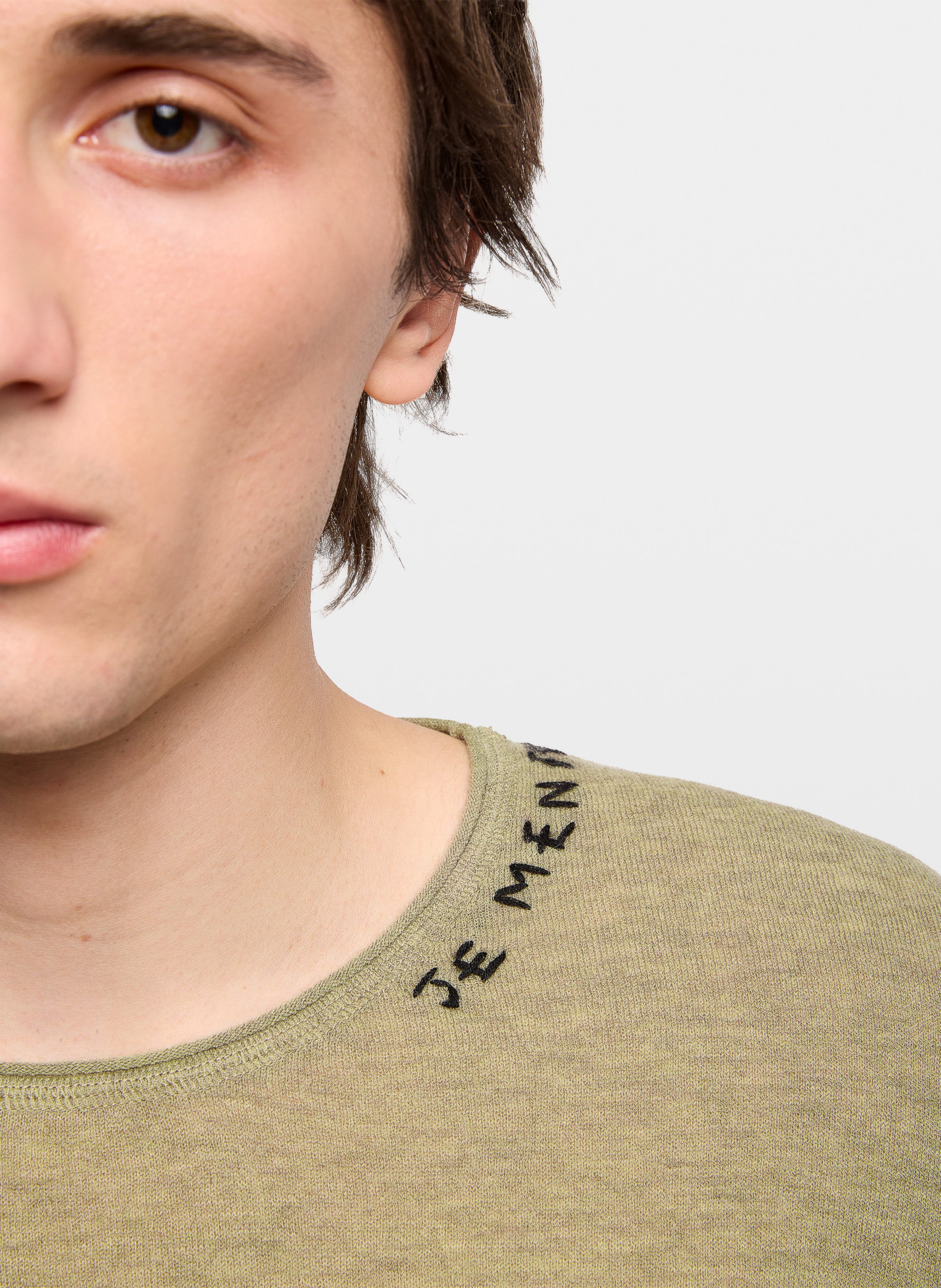 Tee-shirt col rond en cachemire teiss ZADIG&VOLTAIRE Vert