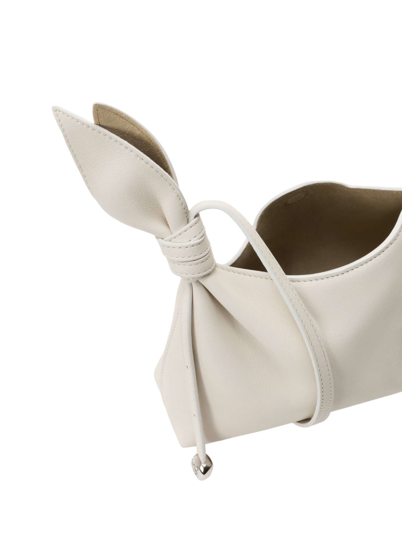 Scarf leather shoulder bag LOEWE White