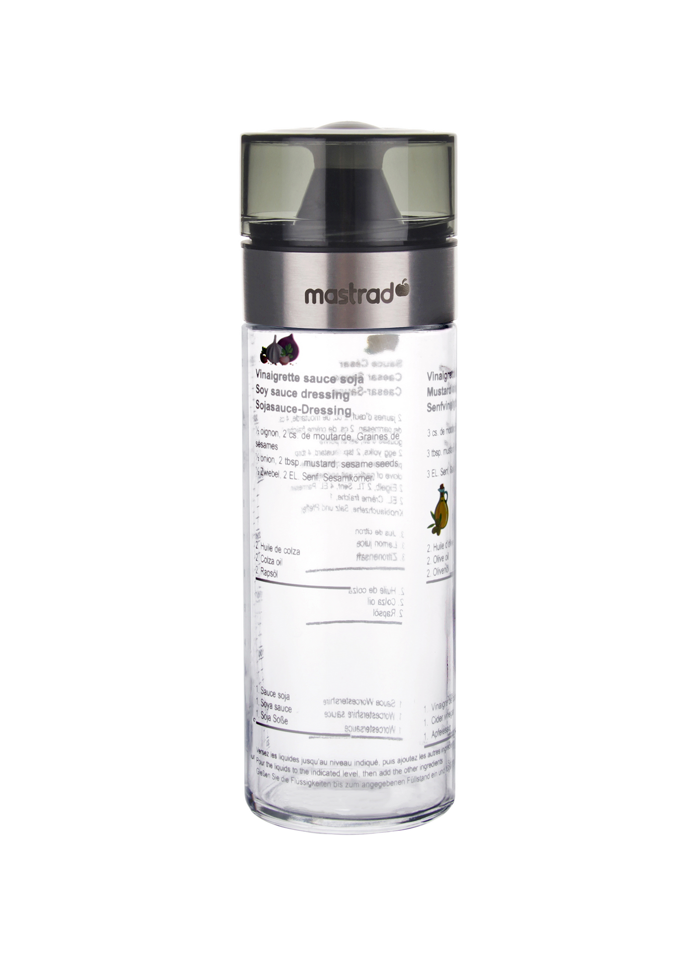 Glass graduated salad dressing shaker MASTRAD Transparent