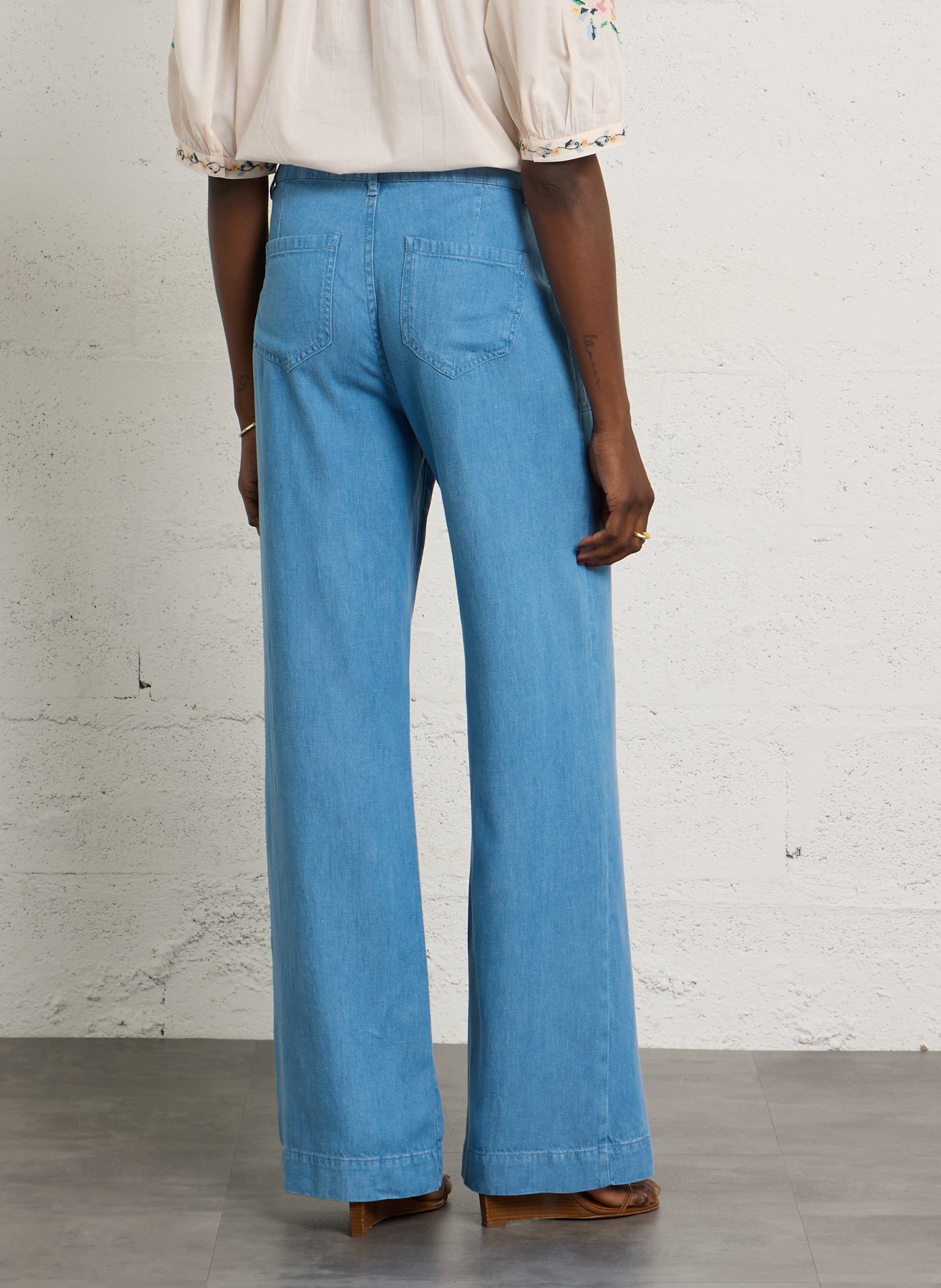 Jean large rachel | Bleu MAISON 123 Femme
