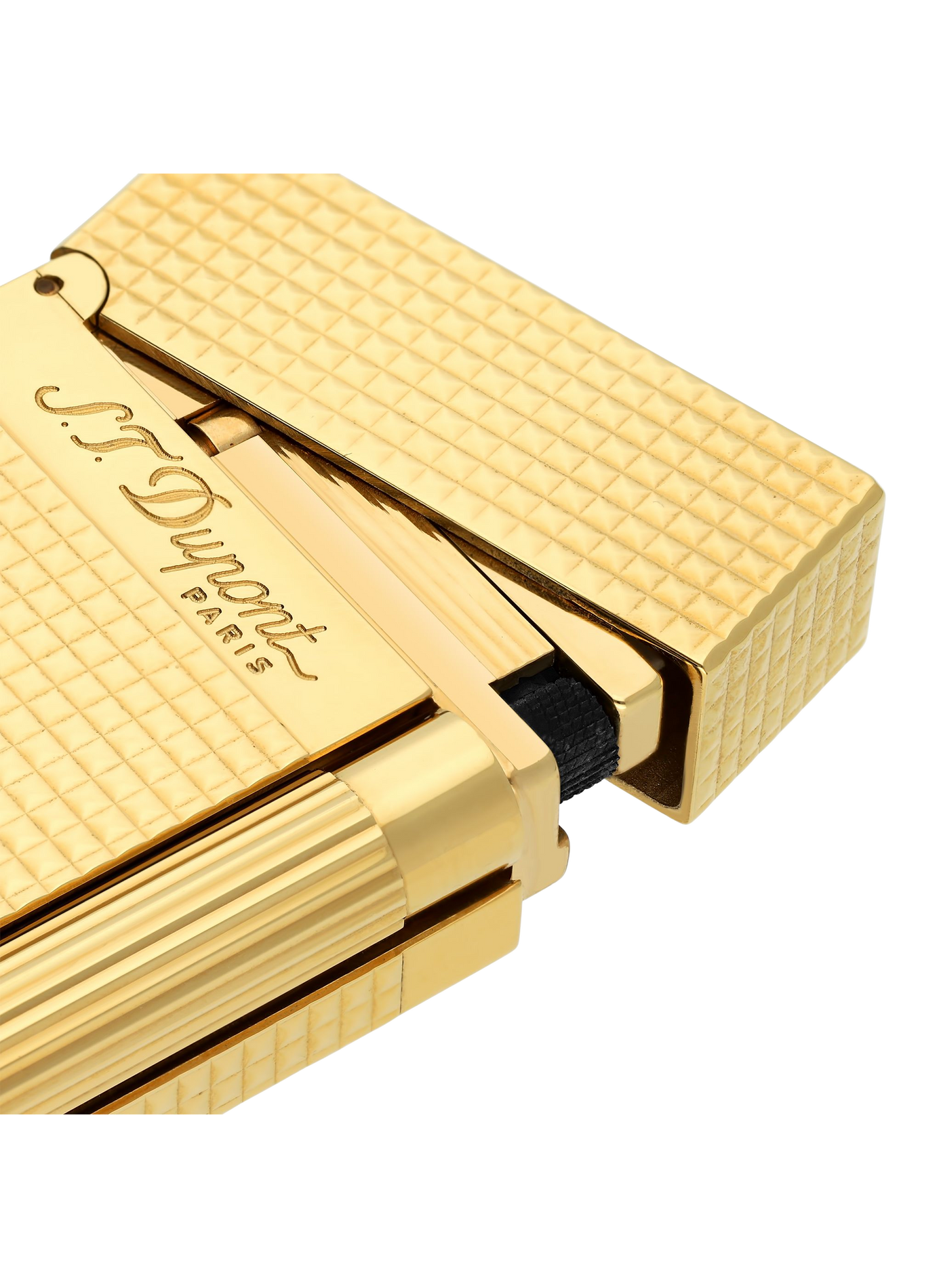 Grand Dupont Diamond Point Gold Lighter S.T. DUPONT Golden