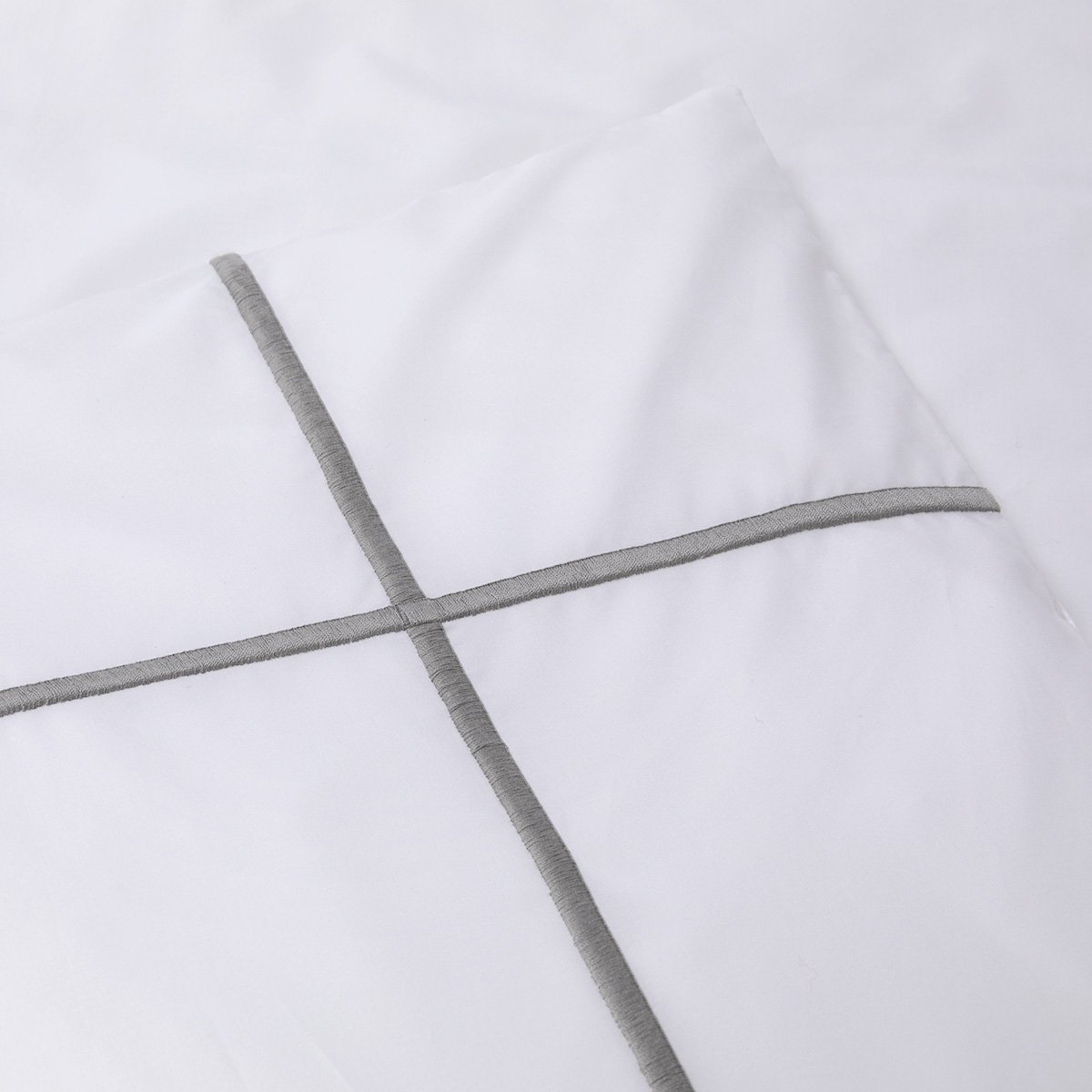 Housse de couette en percale de coton, athéna YVES DELORME Gris