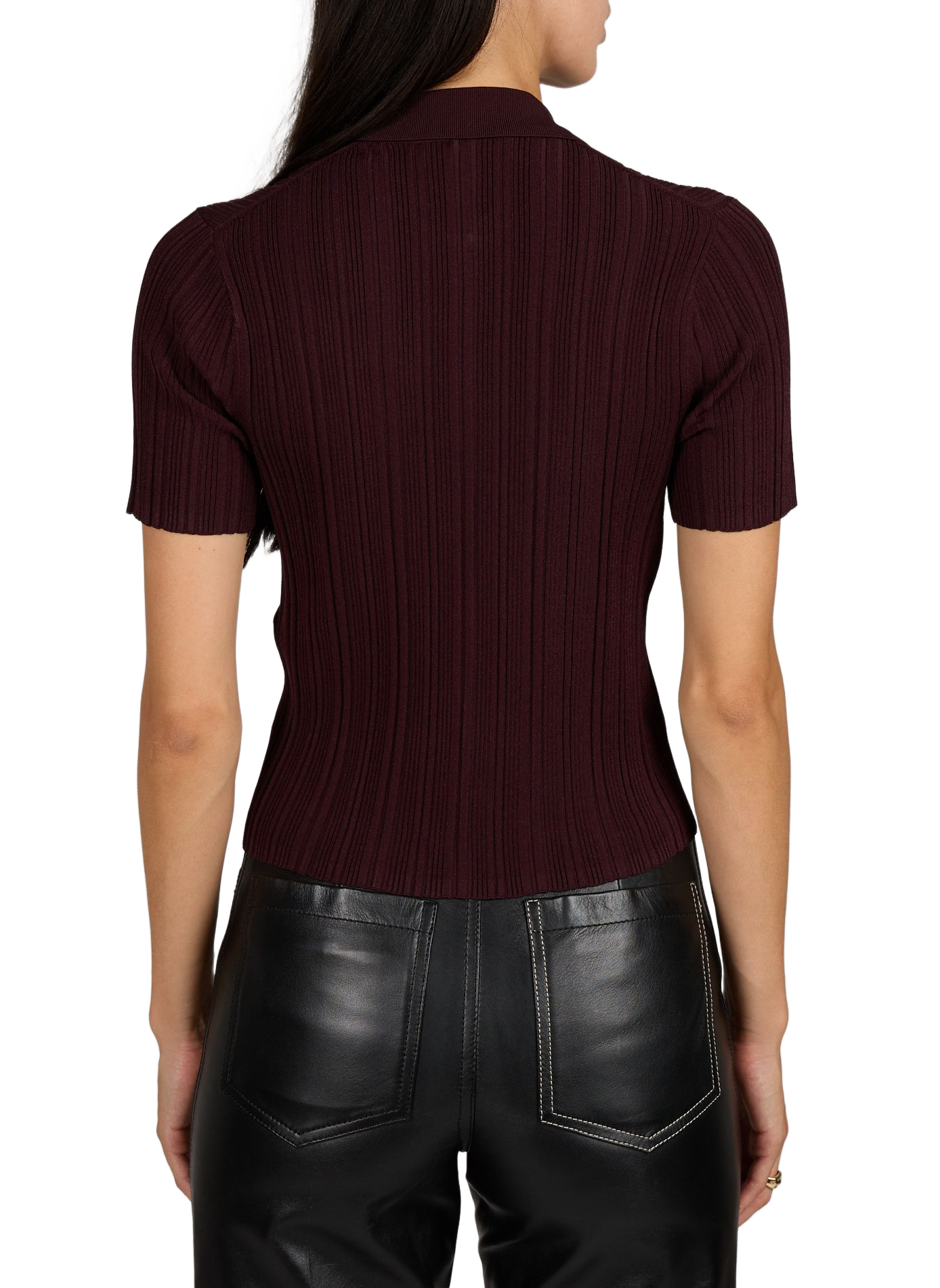 Straight cut top with classic collar VICTORIA BECKHAM Red