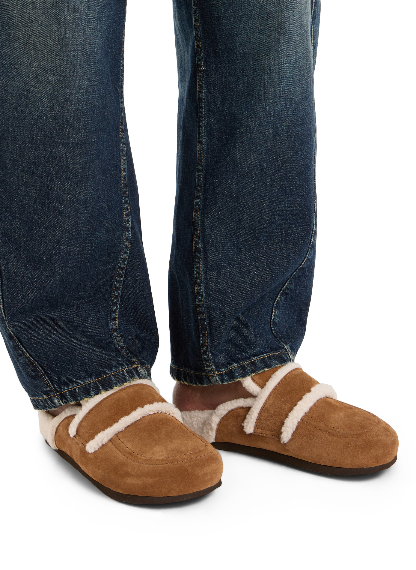 Suede leather mules | Brown SAISON 1865 Women